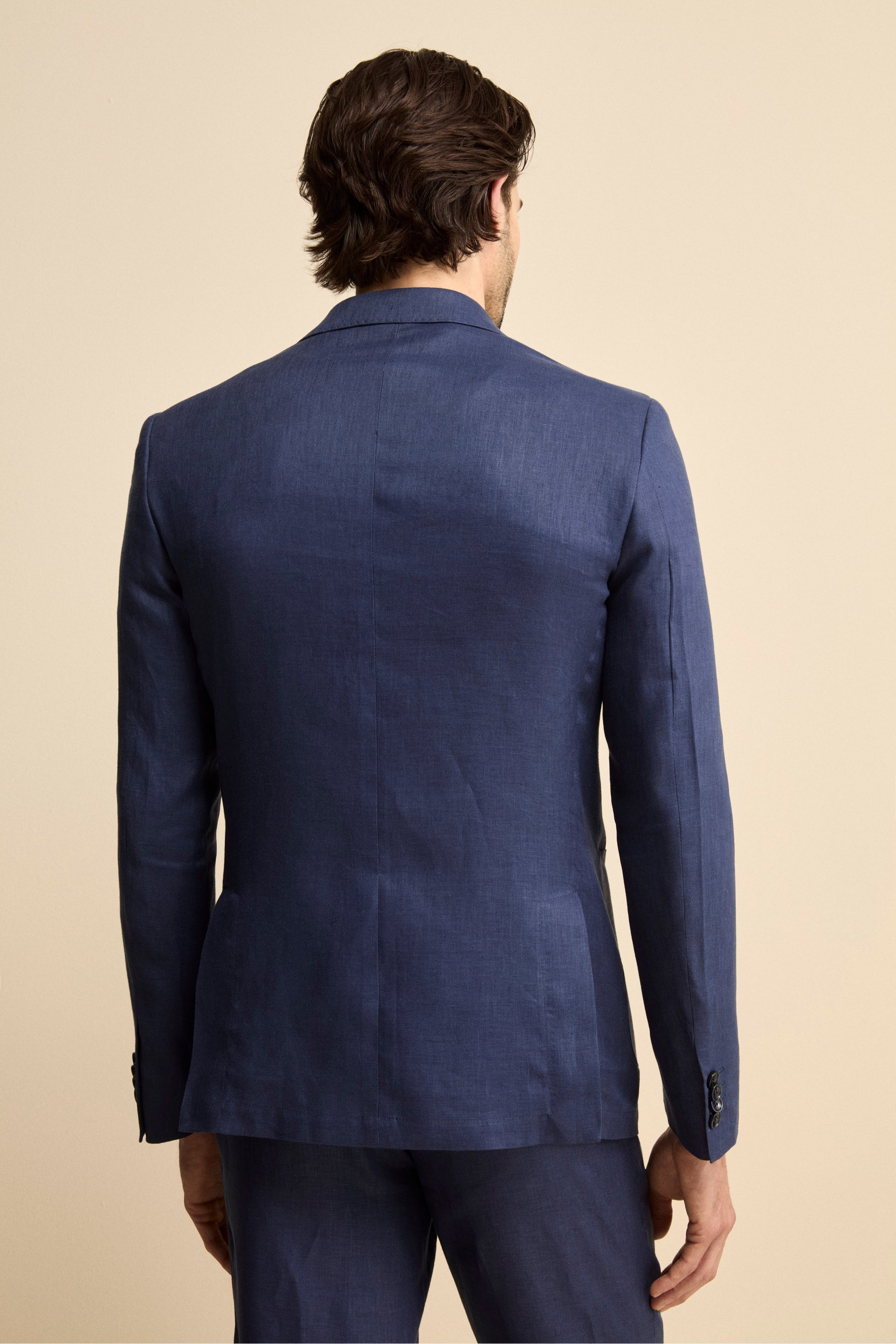 Abito in lino monopetto - BLU