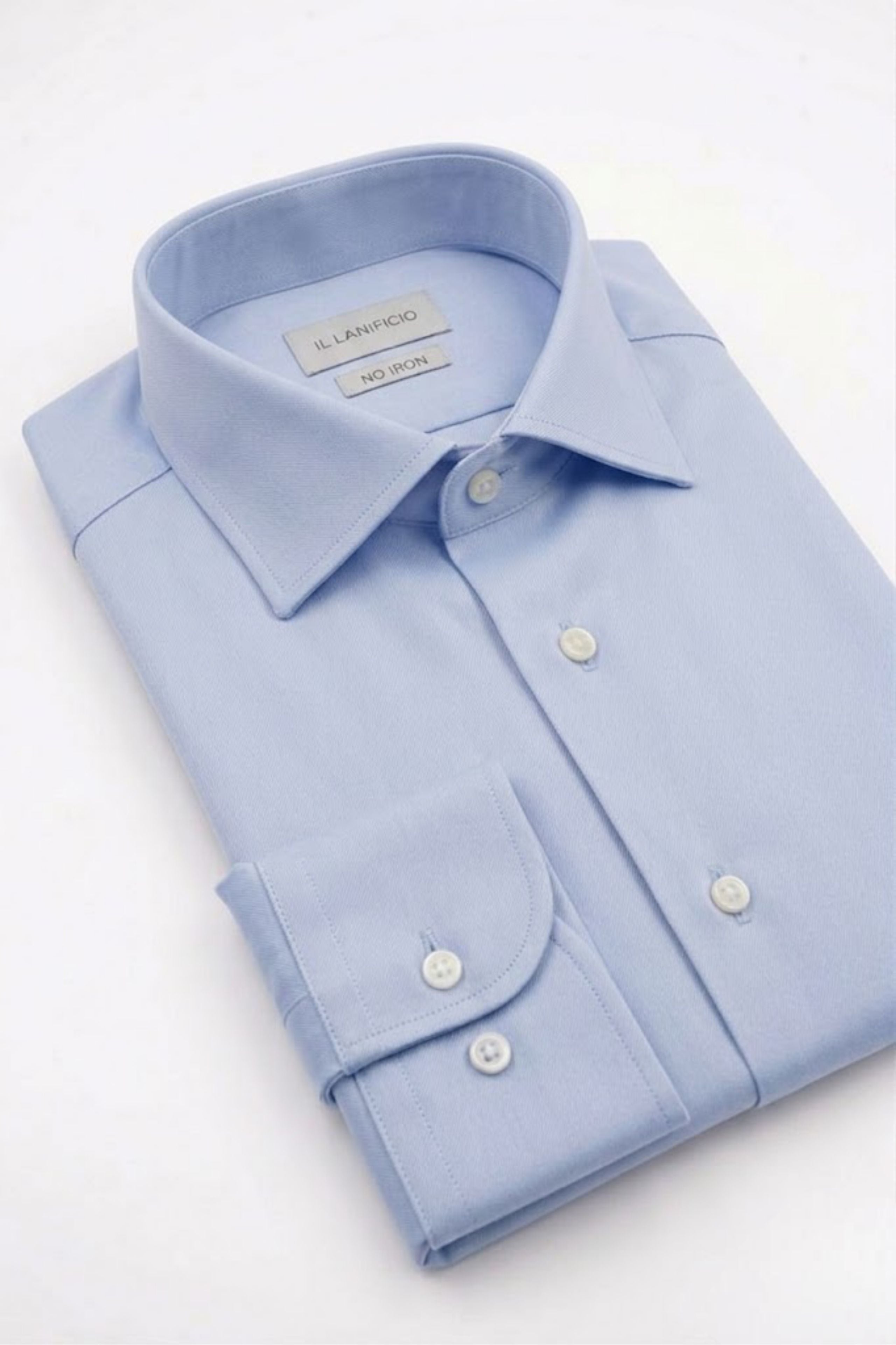 Chemise Regular Fit Sans Repassage - Bleu clair