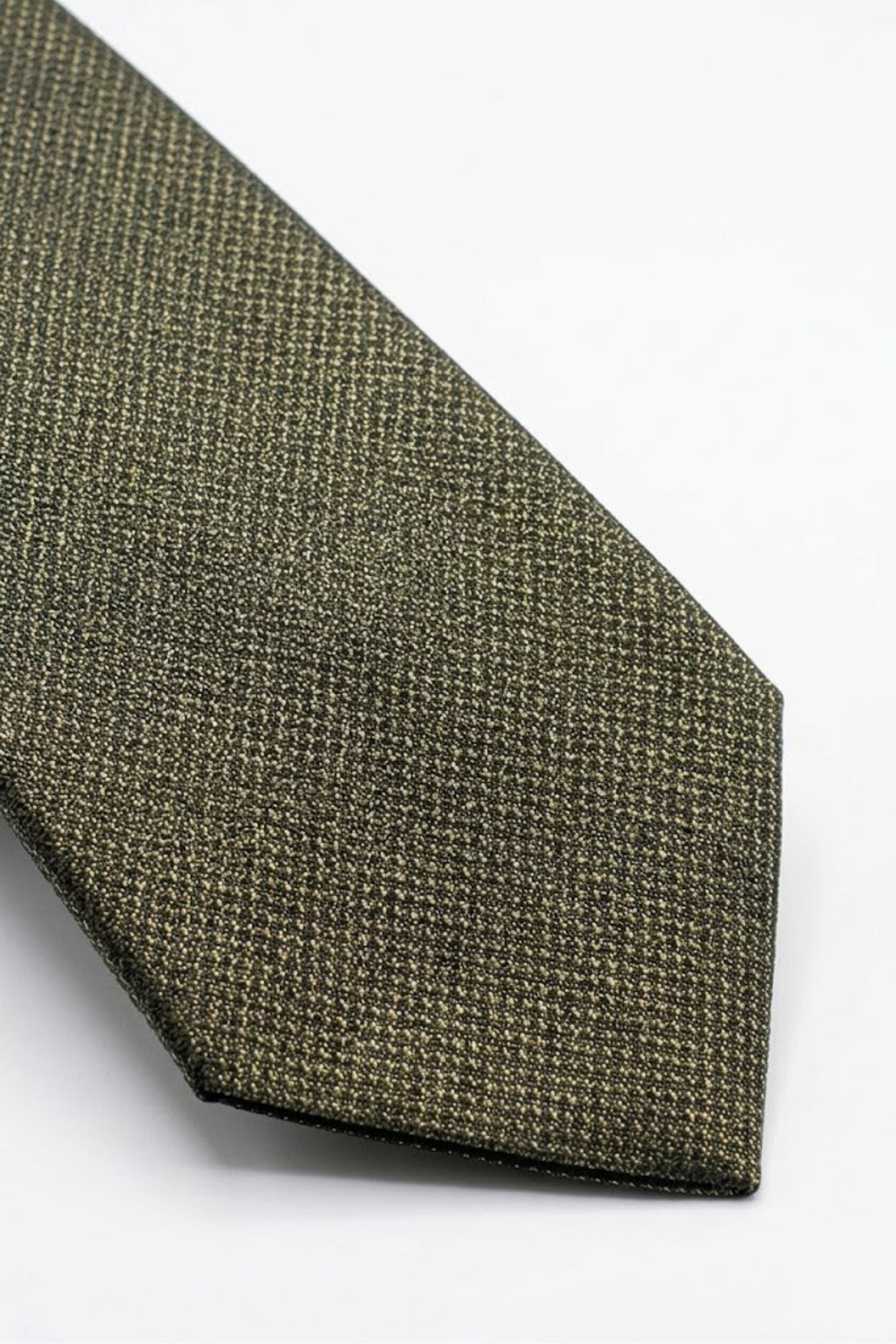 Cravate en Soie à Motif Vert - VERT