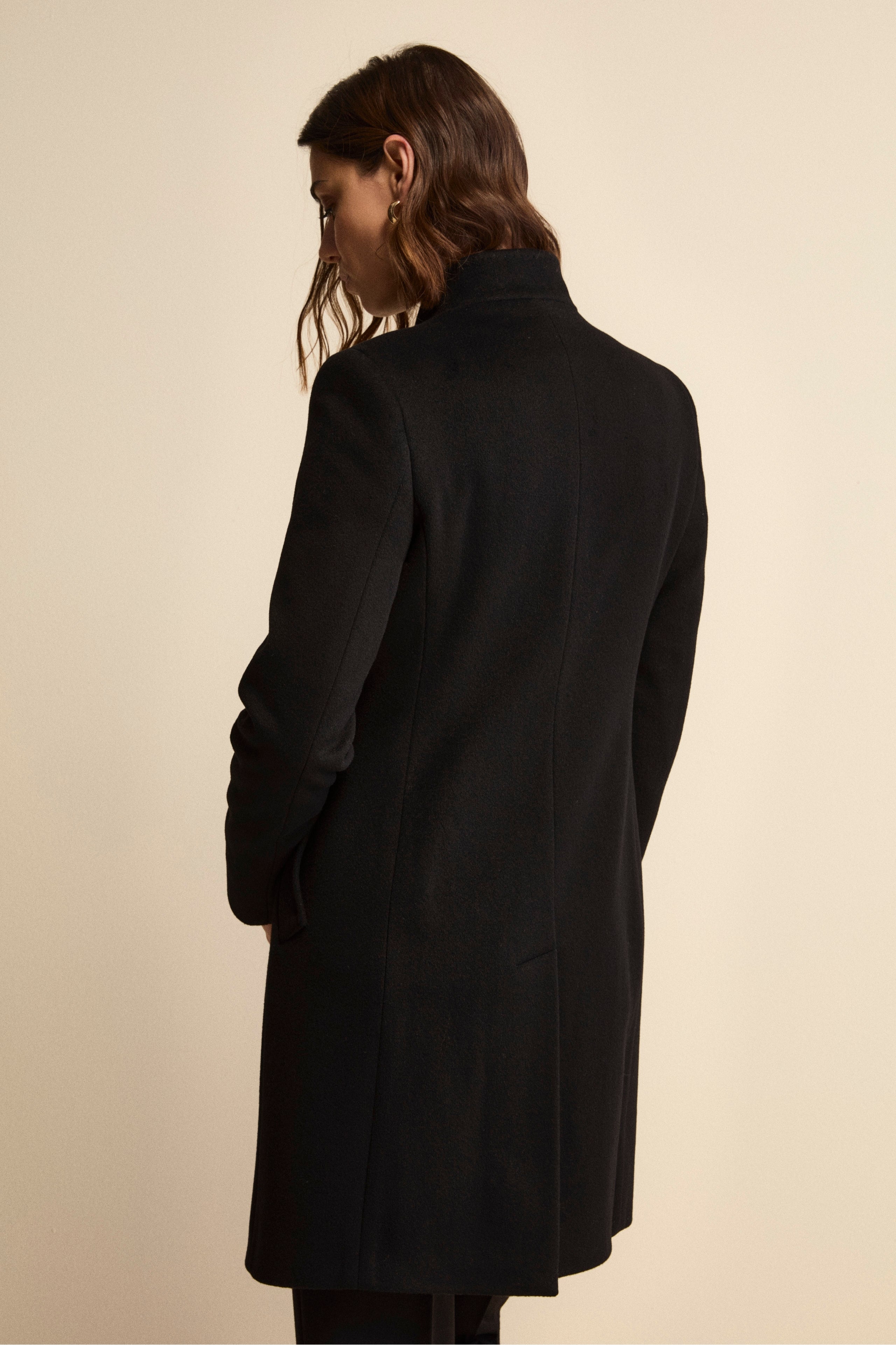 Women’s cashmere coat - BLACK