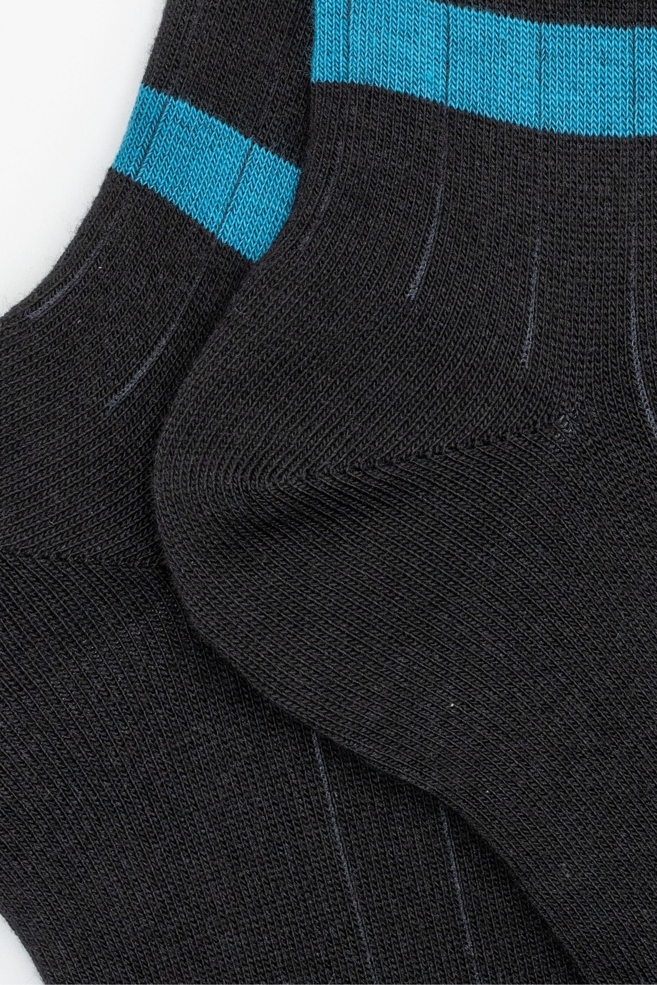 Long Cotton Socks - Black Striped