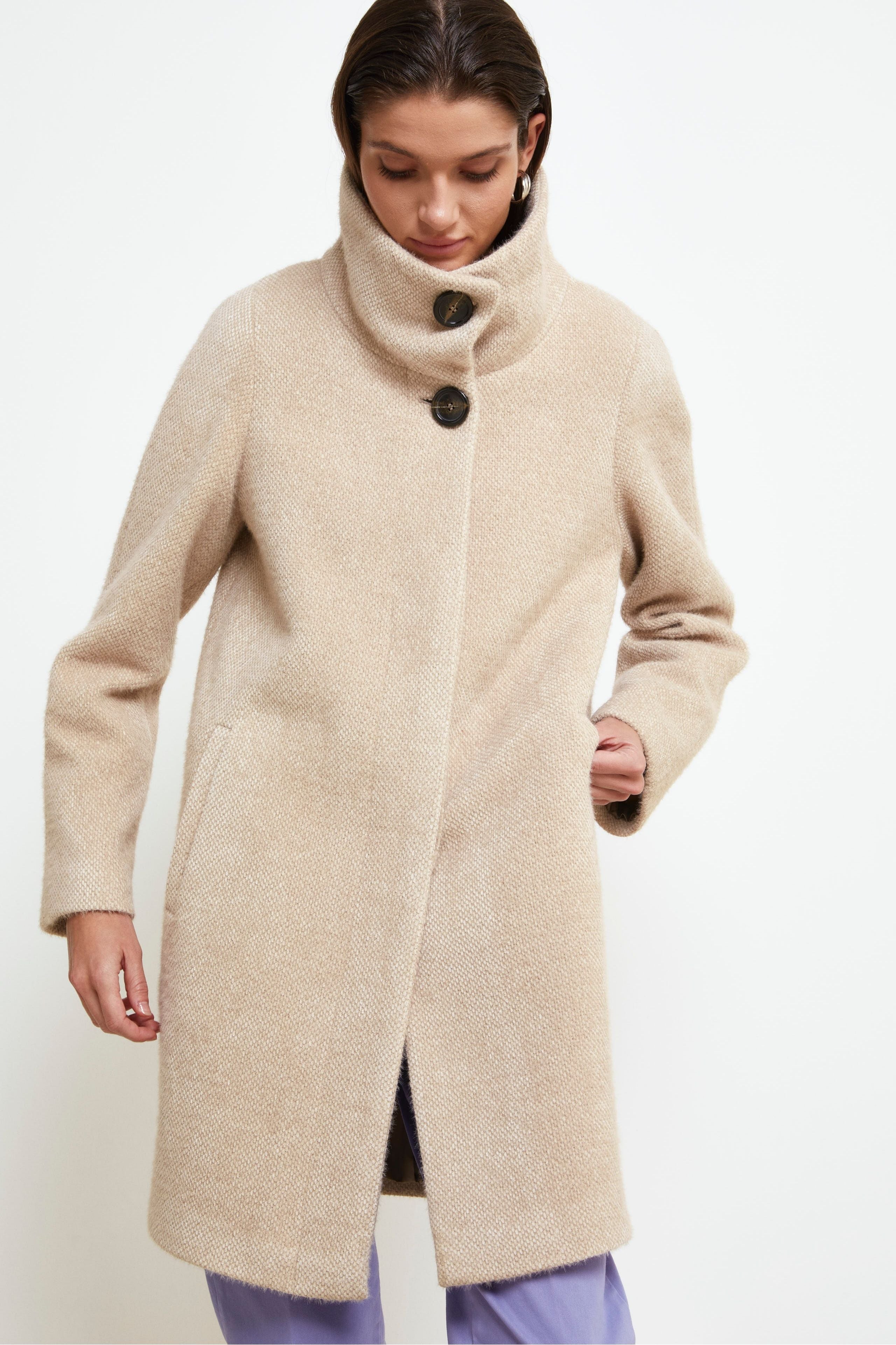 Cappotto Collo Alto con Bottoni - CACHA’