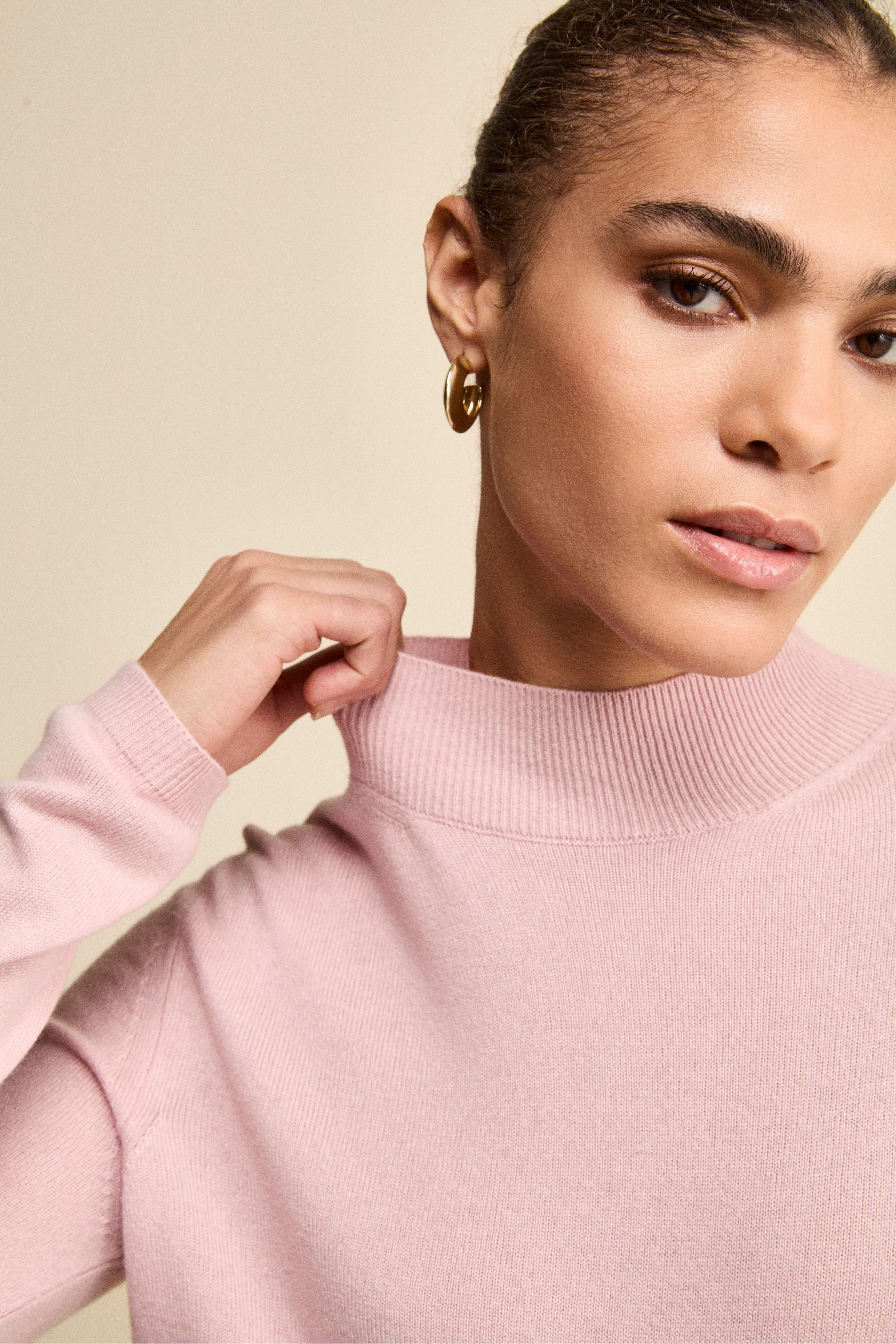 Turtleneck in Silk and Cashmere - ROSA