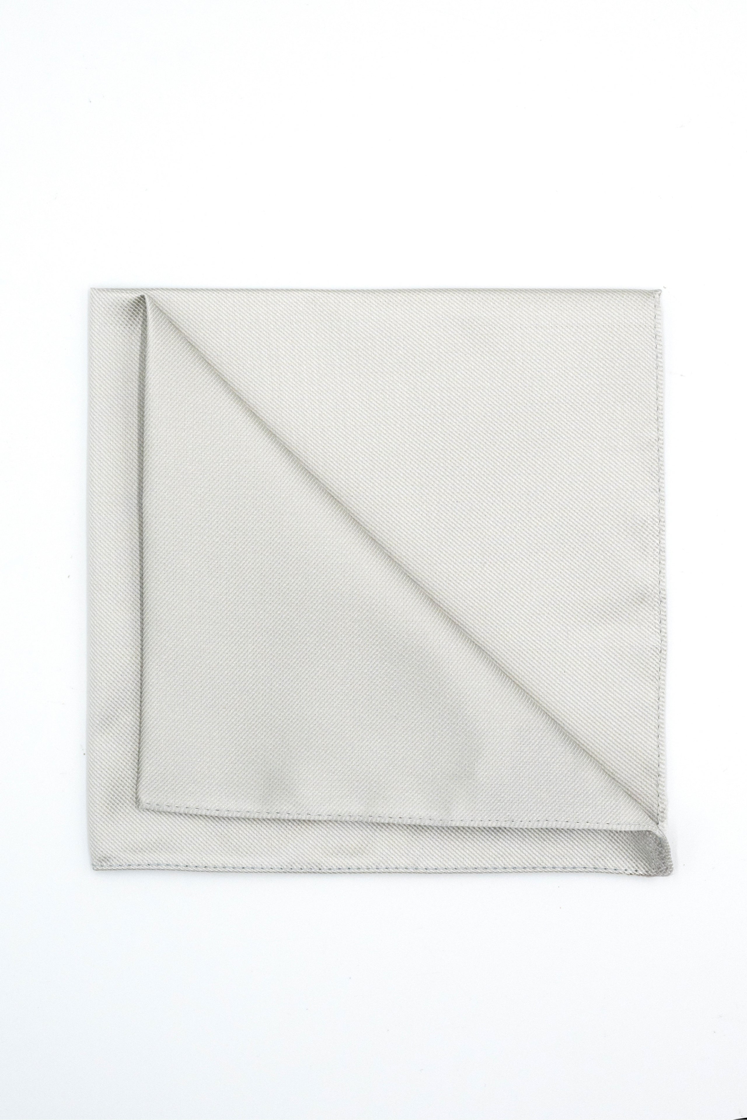 Pocket Square in Pure Silk - PEARL