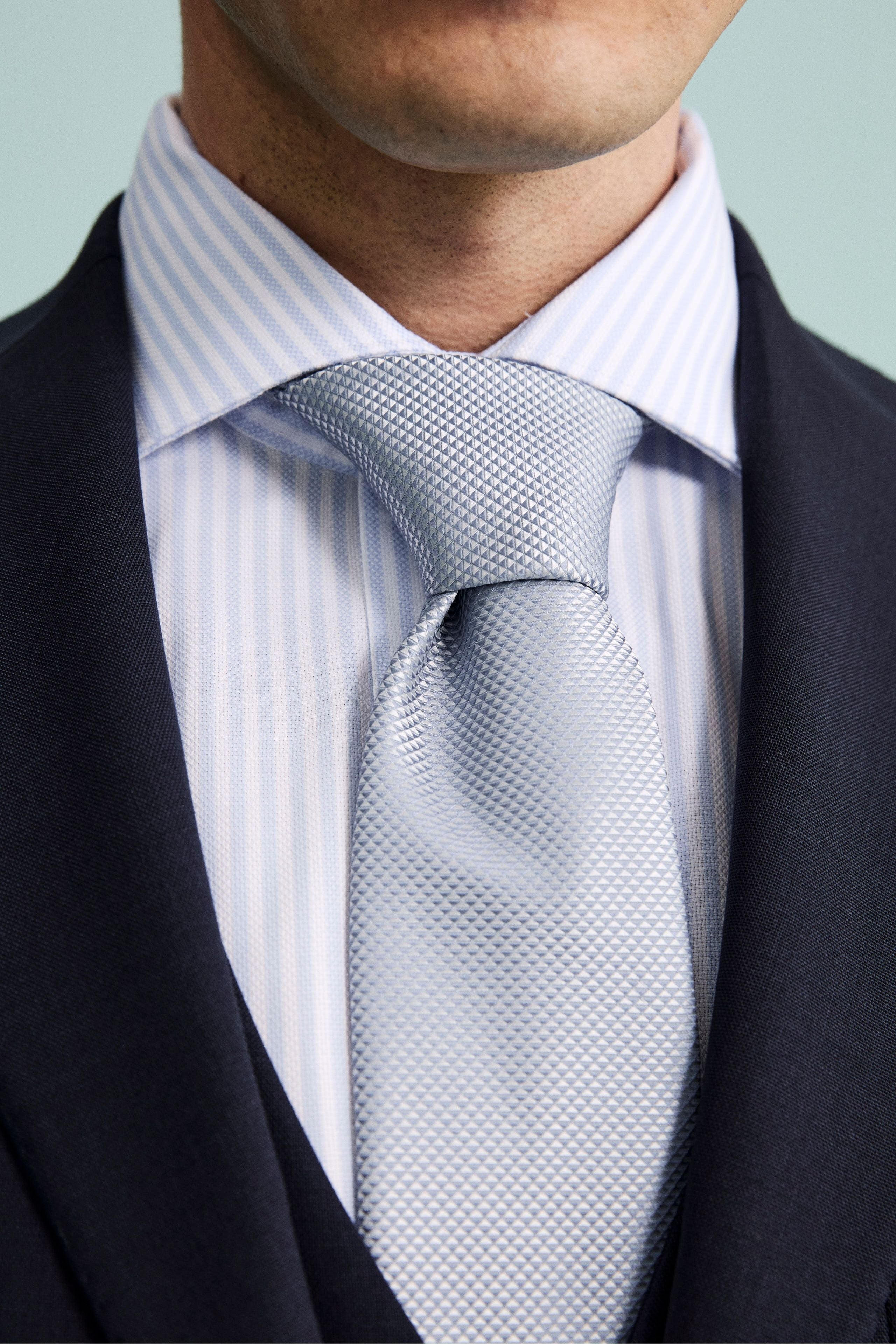 Cravatta elegante da Cerimonia - FANT. AZZURRO