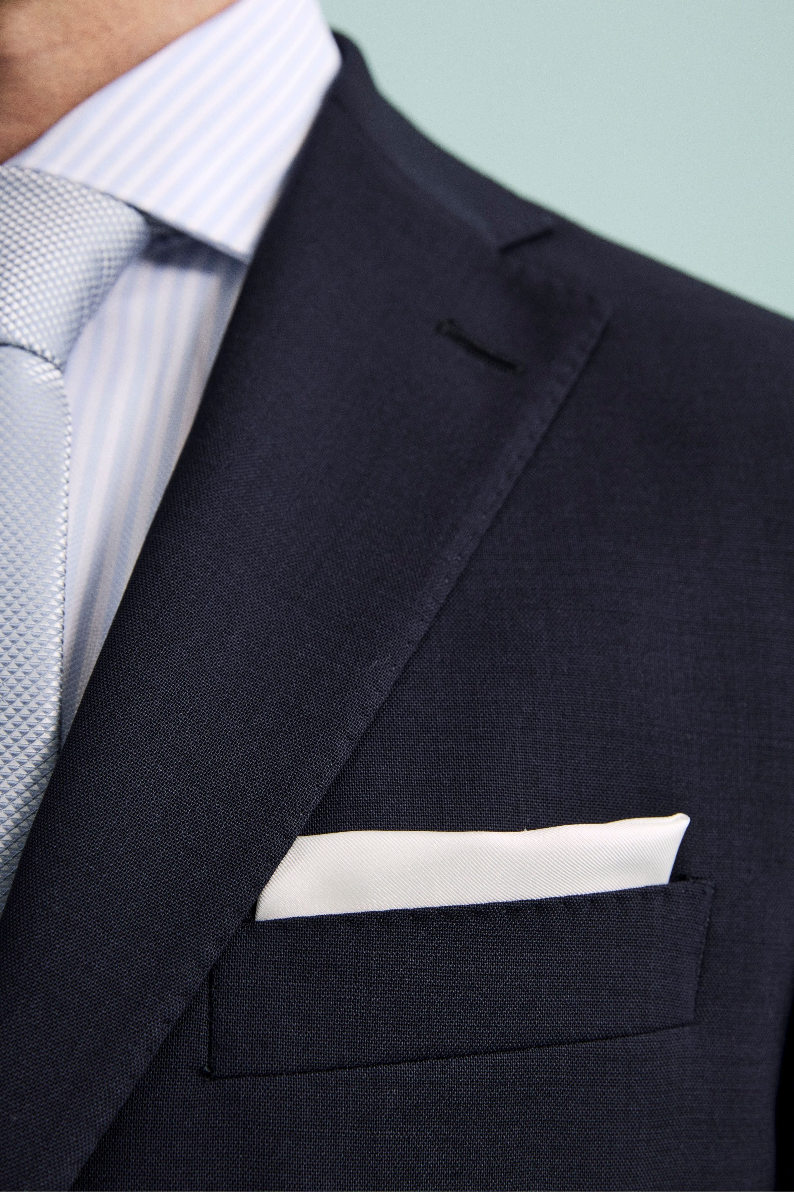 Pochette da Cerimonia in Seta - BIANCO