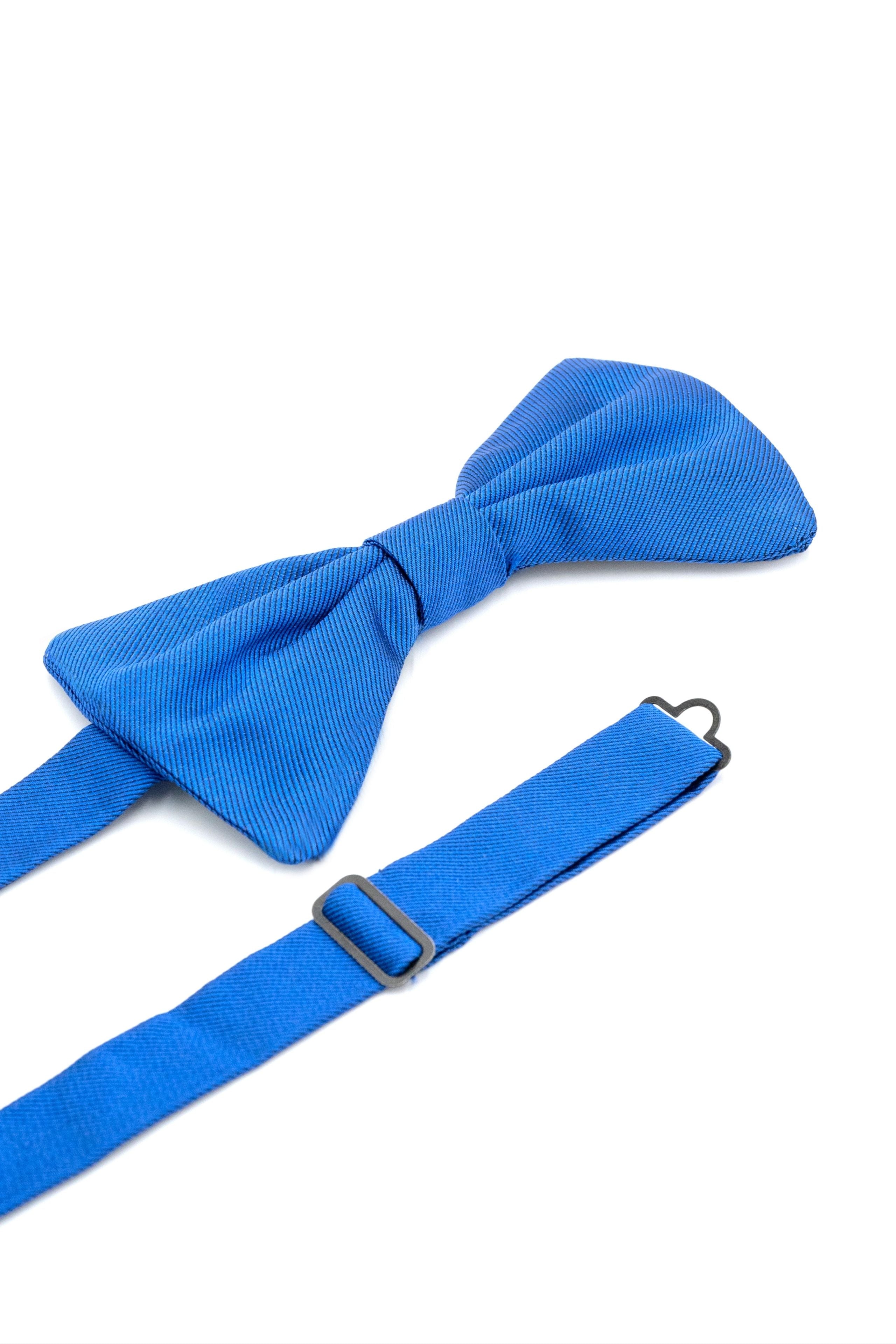 Bow Tie in Pure Silk - Royal blue