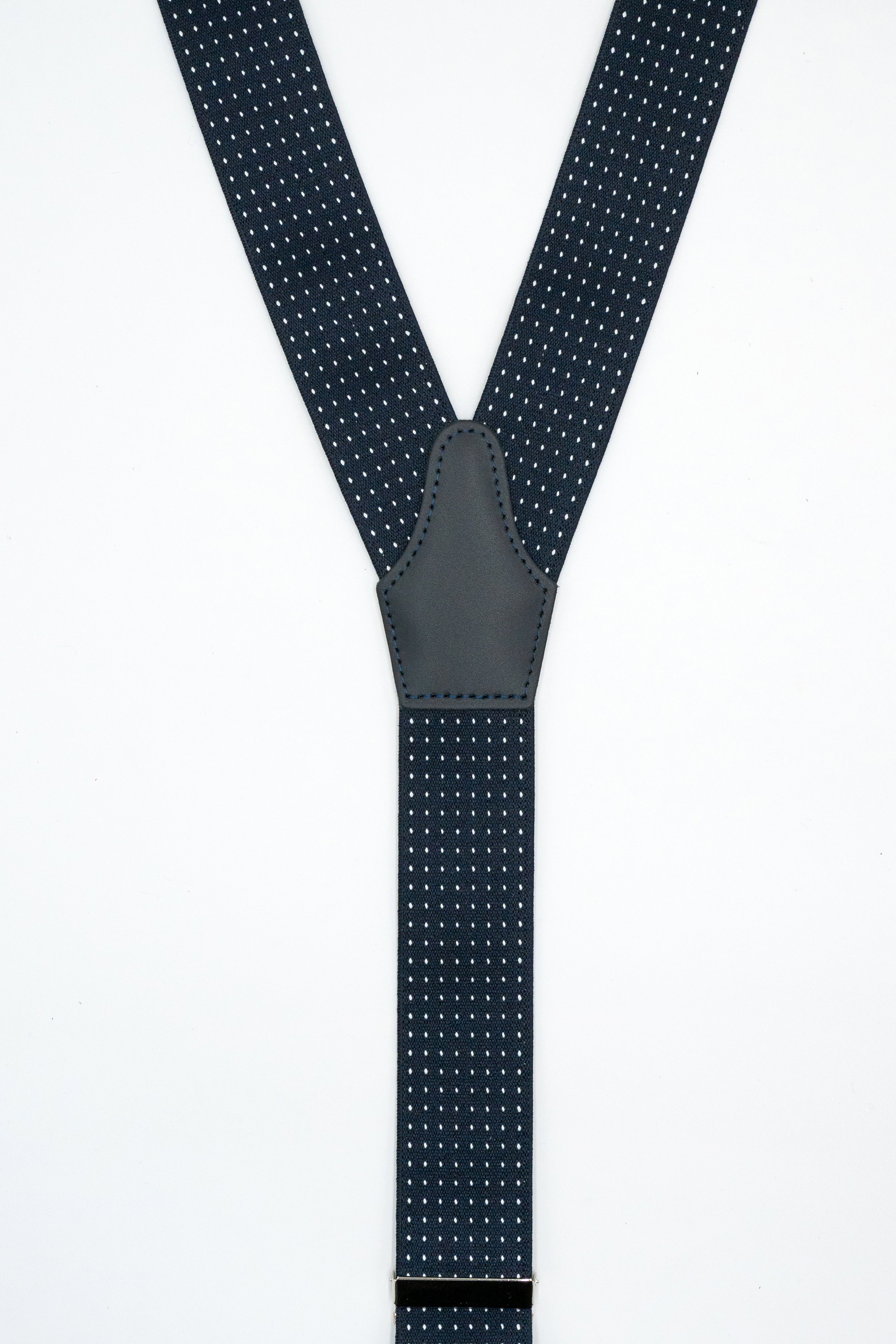 Bretelle Elasticizzate con Clip e Asole in Pelle - POIS BLU