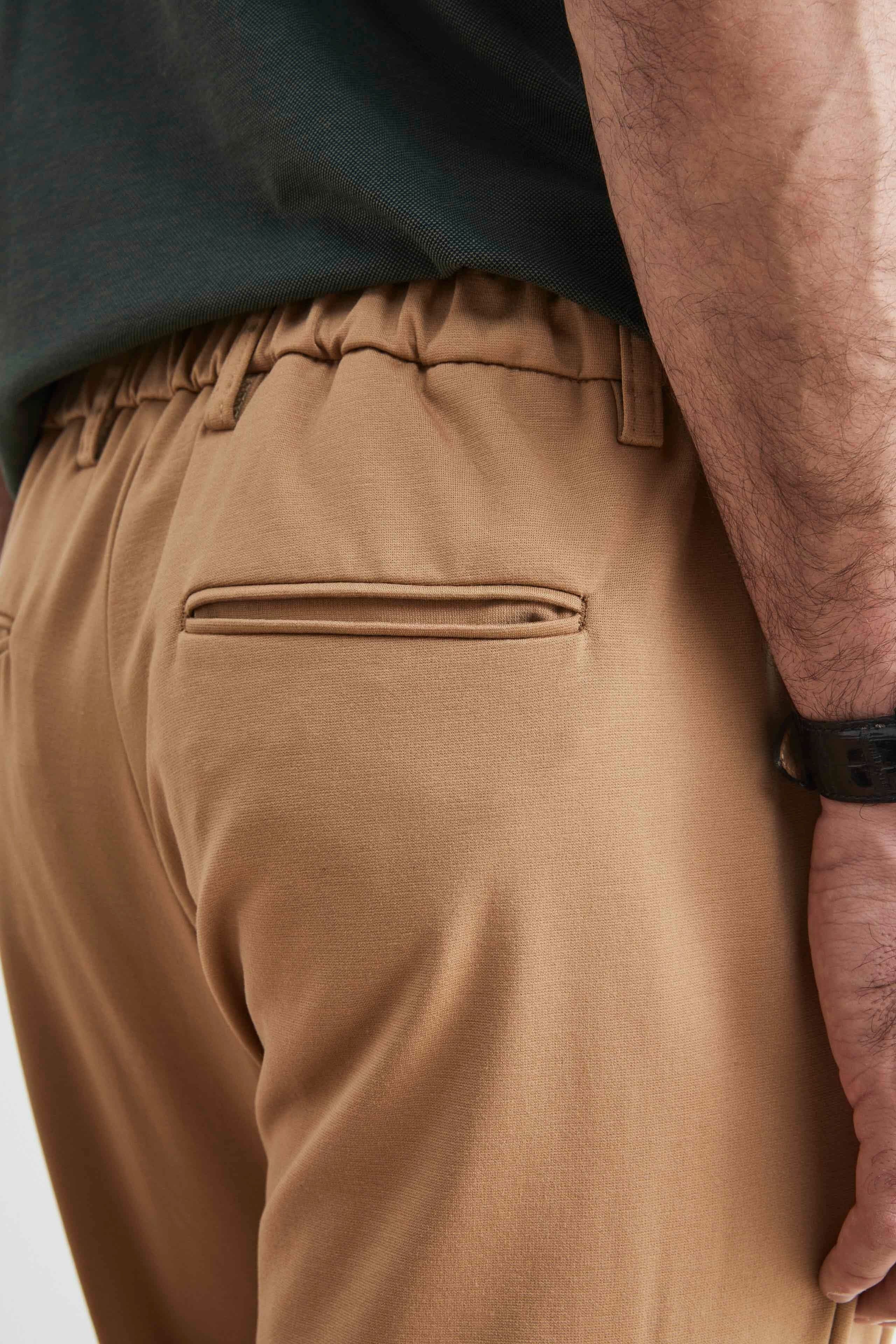 Pantaloni coulisse uomo - CAMMELLO