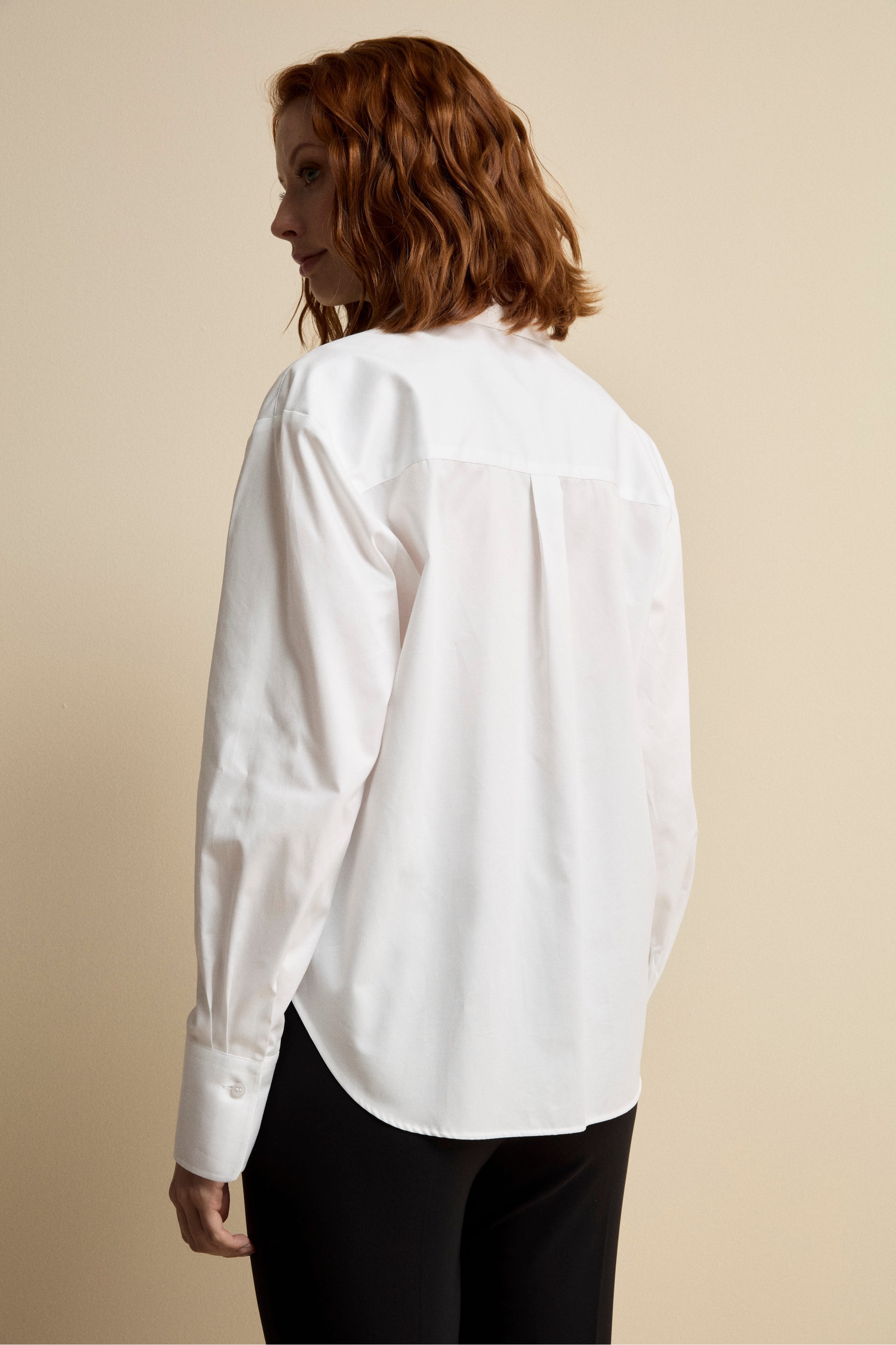 Camicia Over Classica con Pinces - BIANCO