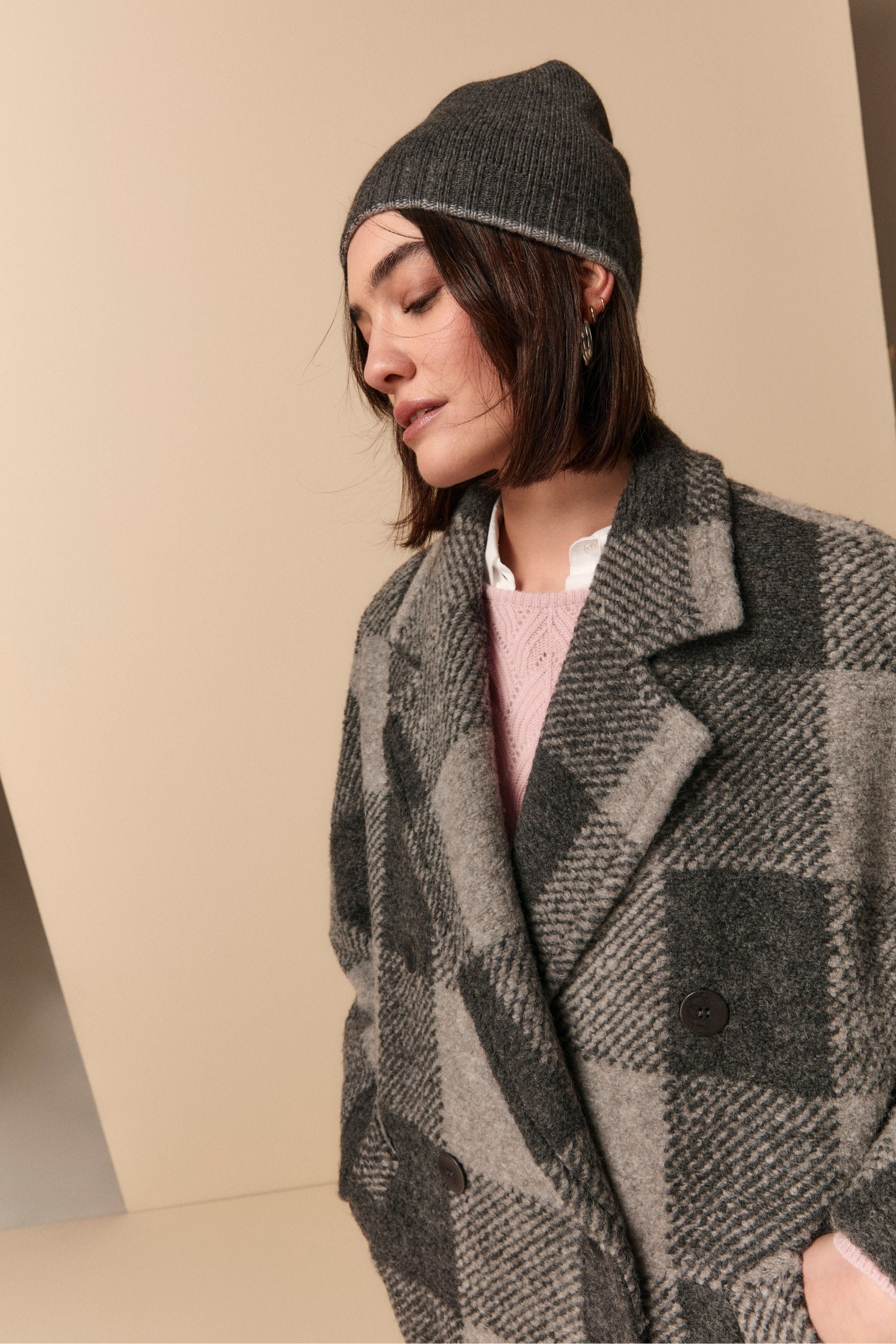 Cappello in cashmere - GRIGIO SC/GRIGIO CH