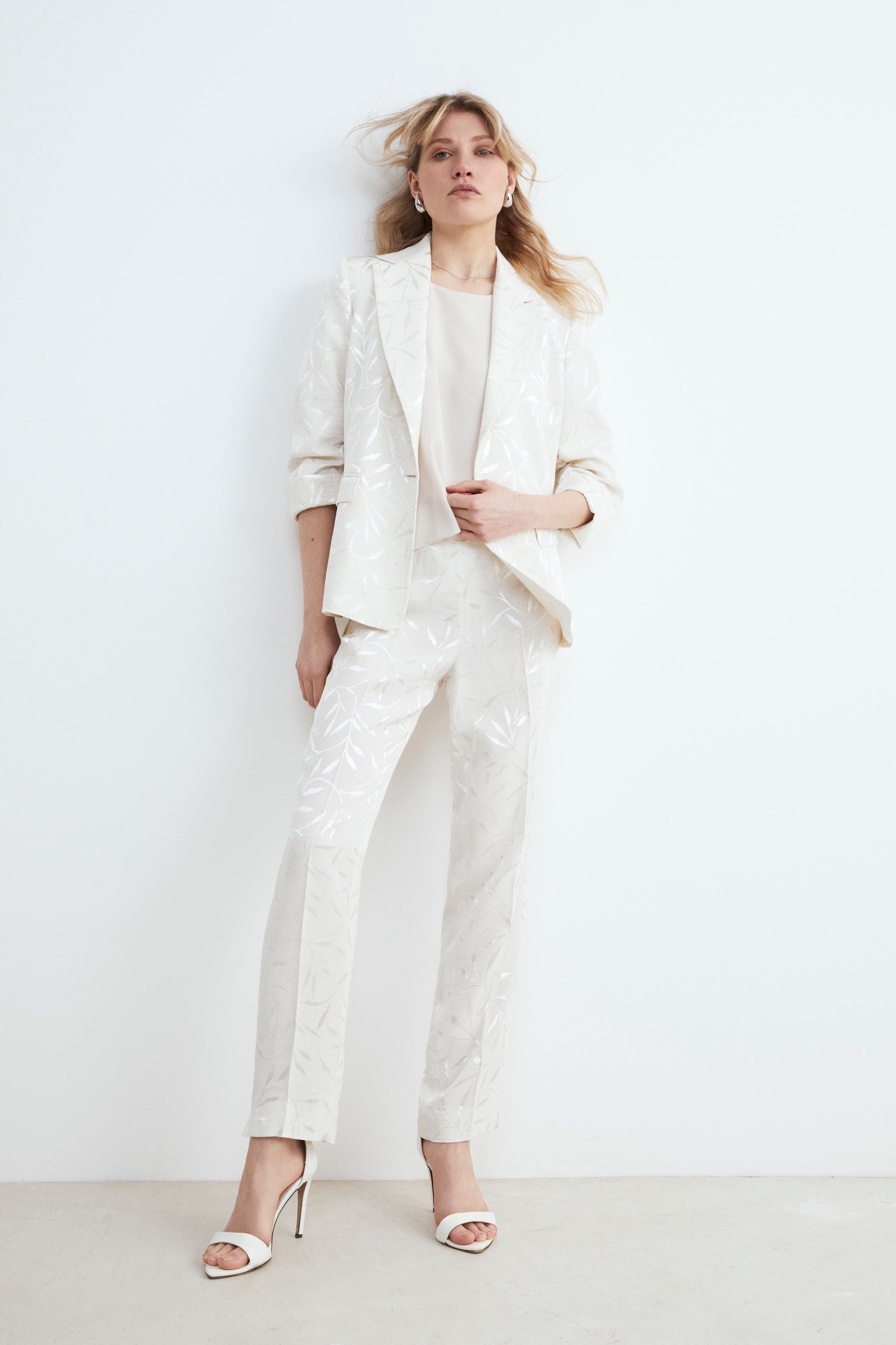 Pantalone elegante a sigaretta - ECRU