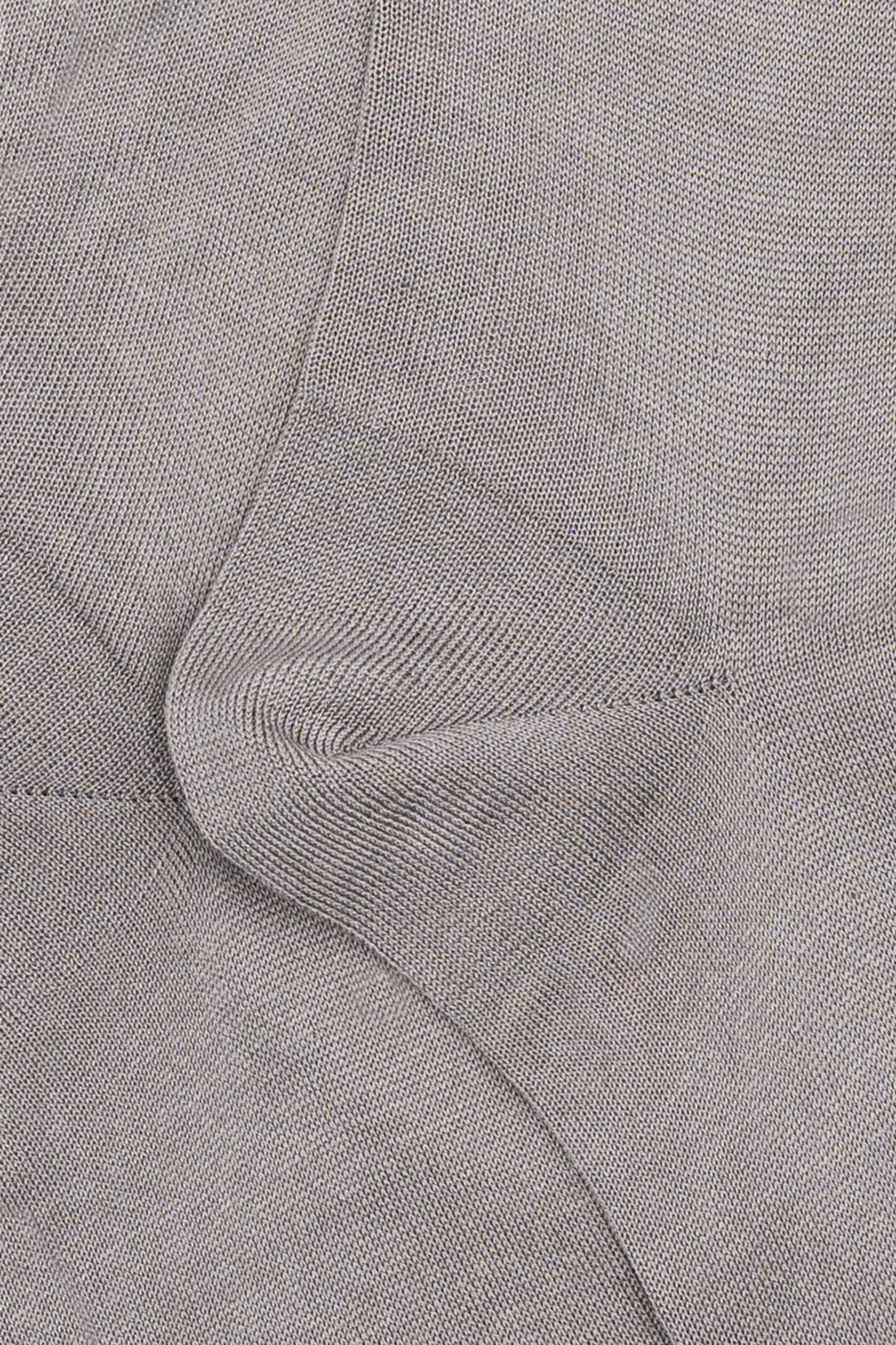 Calze Lunghe Rasate in Filo di Scozia - GRIGIO MEDIO