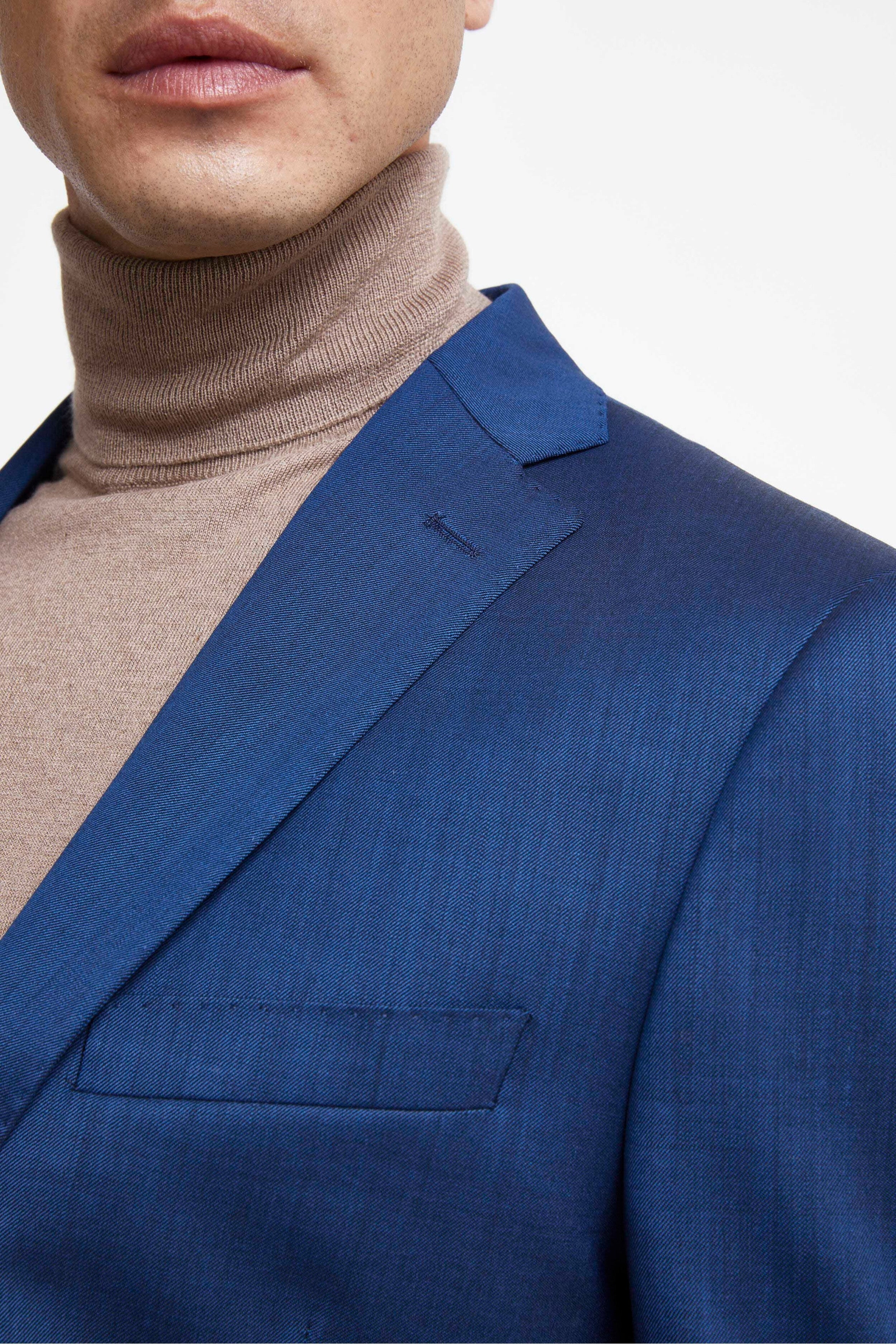 Abito Colorato Monopetto Slim Fit - BLU