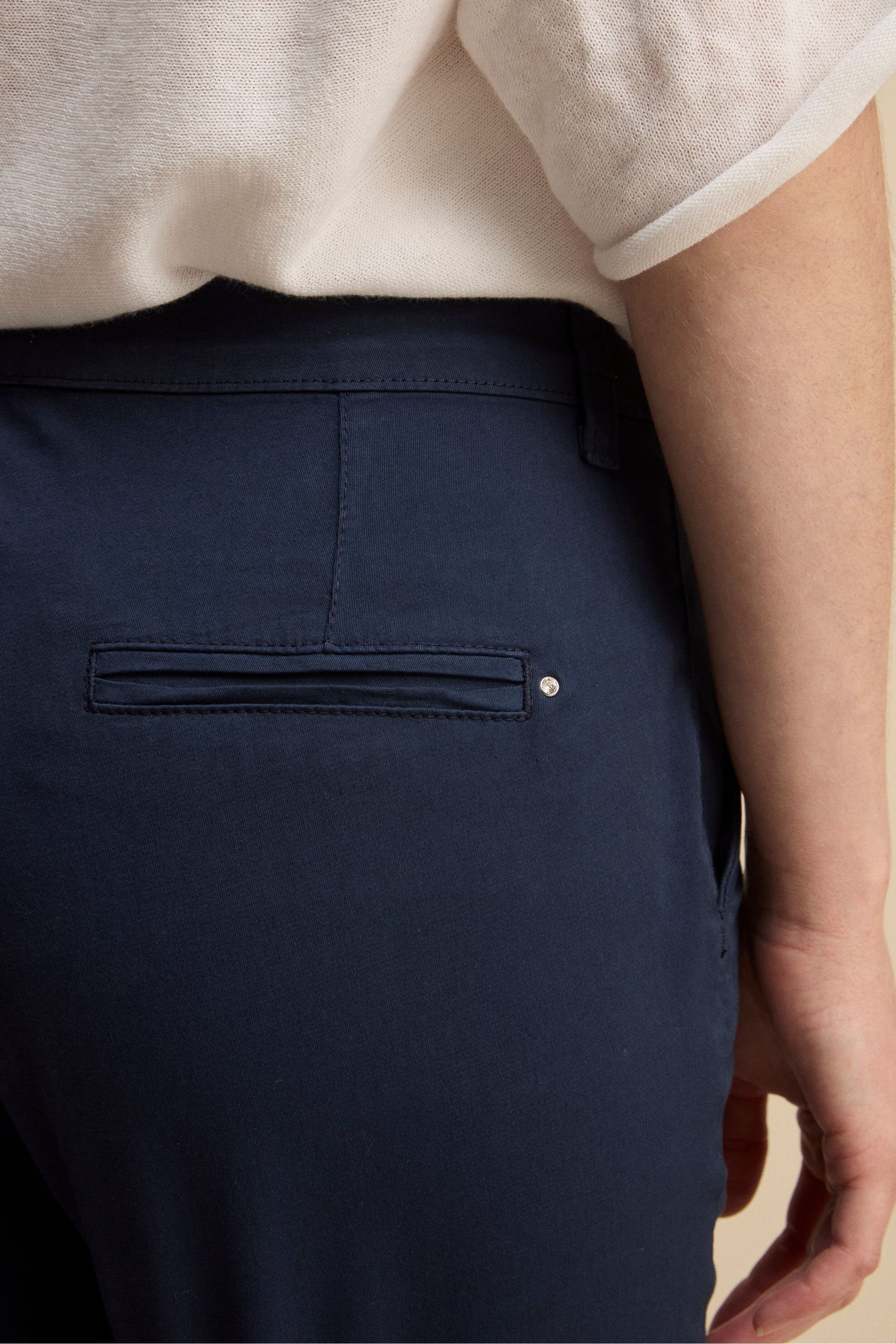 Pantalone Twill Regular Fit - BLU