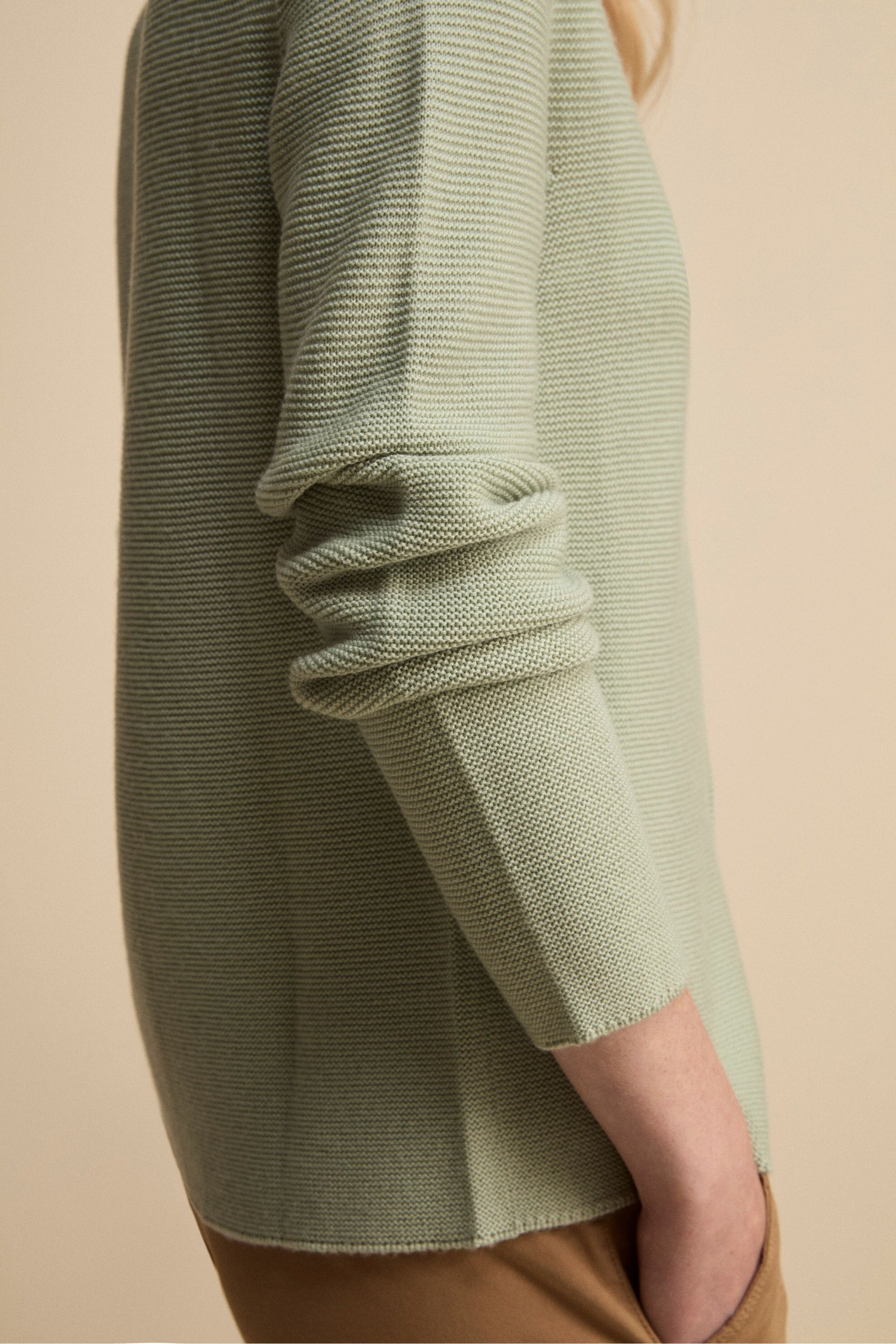 Cardigan corto in lana - SALVIA