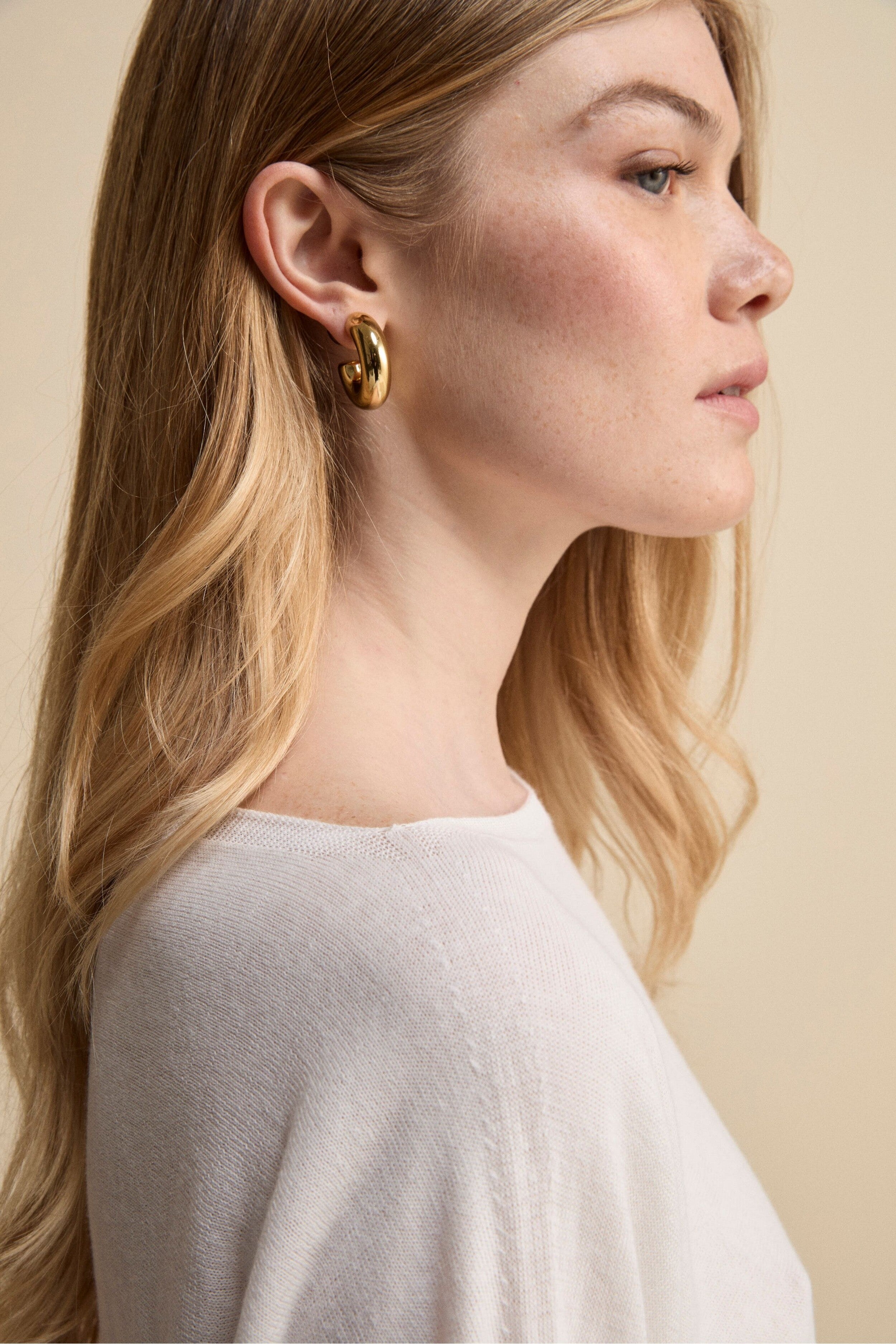 Maglia Barchetta in Cotone Crêpe - BIANCO