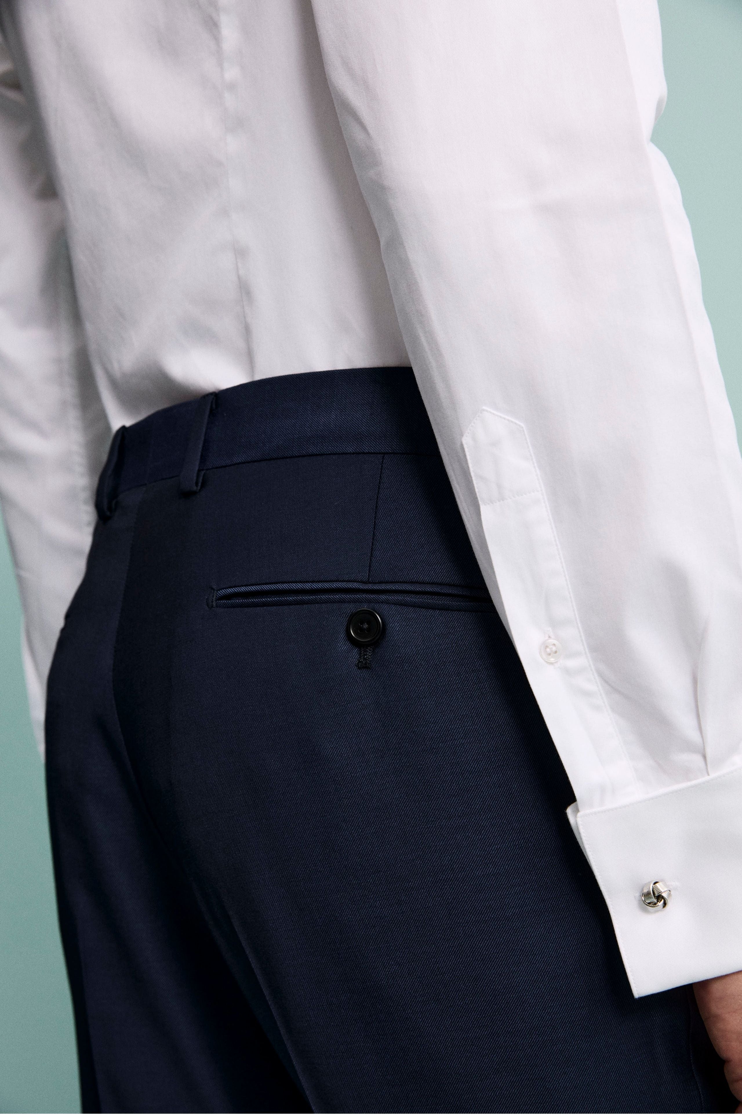 Pantalone elegante drop 8 - BLU