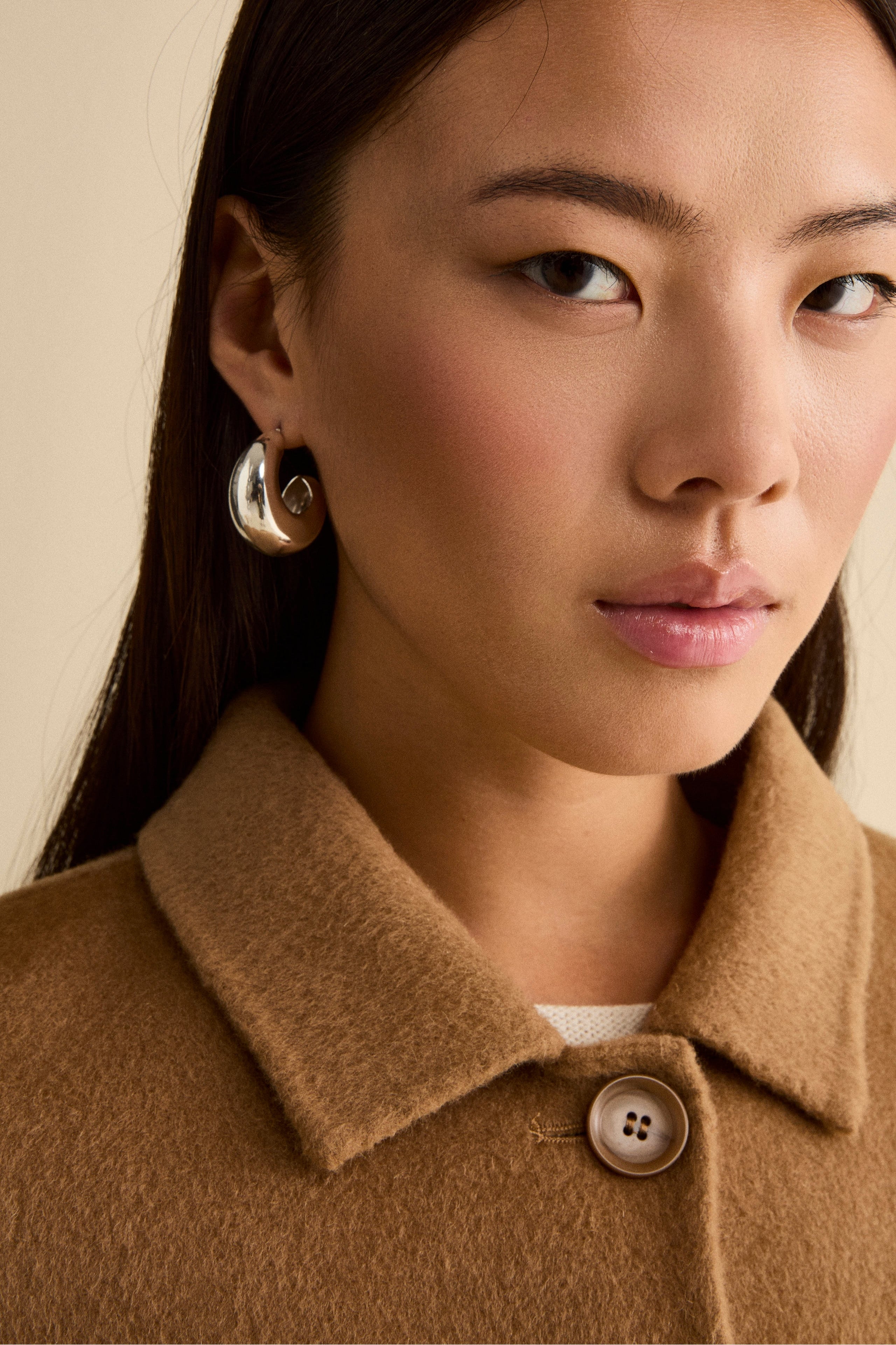 Short Wool Coat - CAMEL