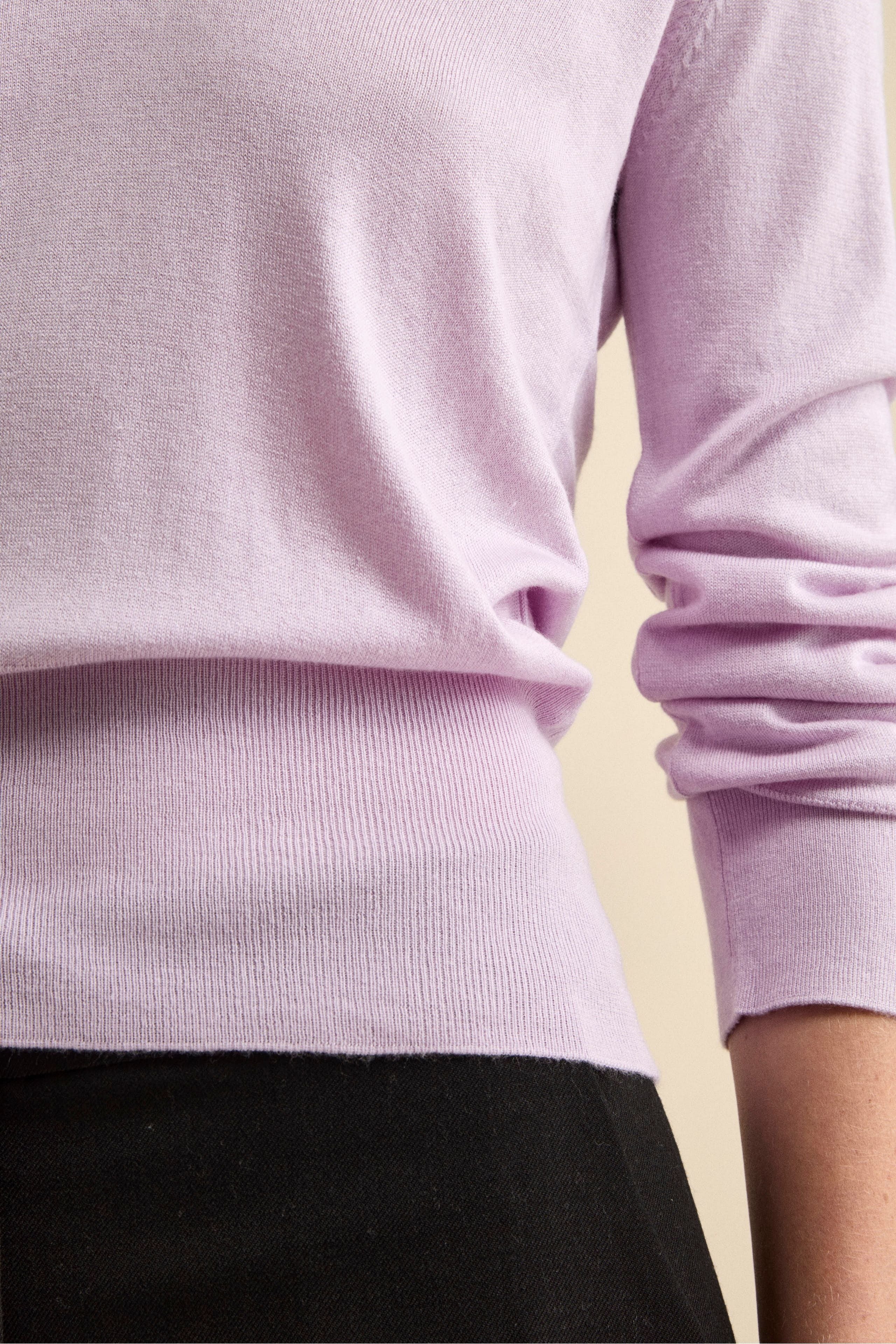 Extrafine Silk-Cashmere Polo - Lilac