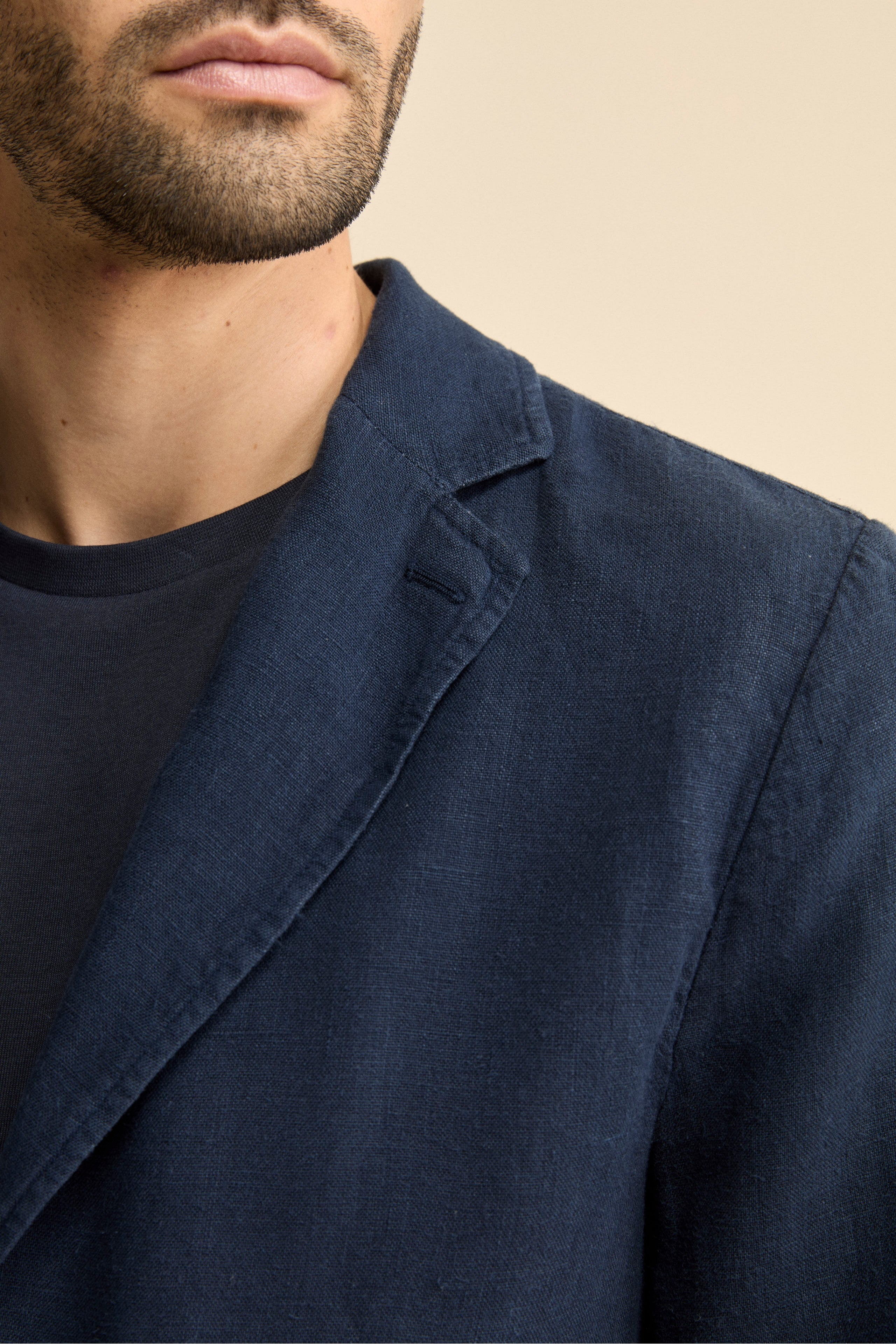 Giacca Blu in Lino - BLU NOTTE