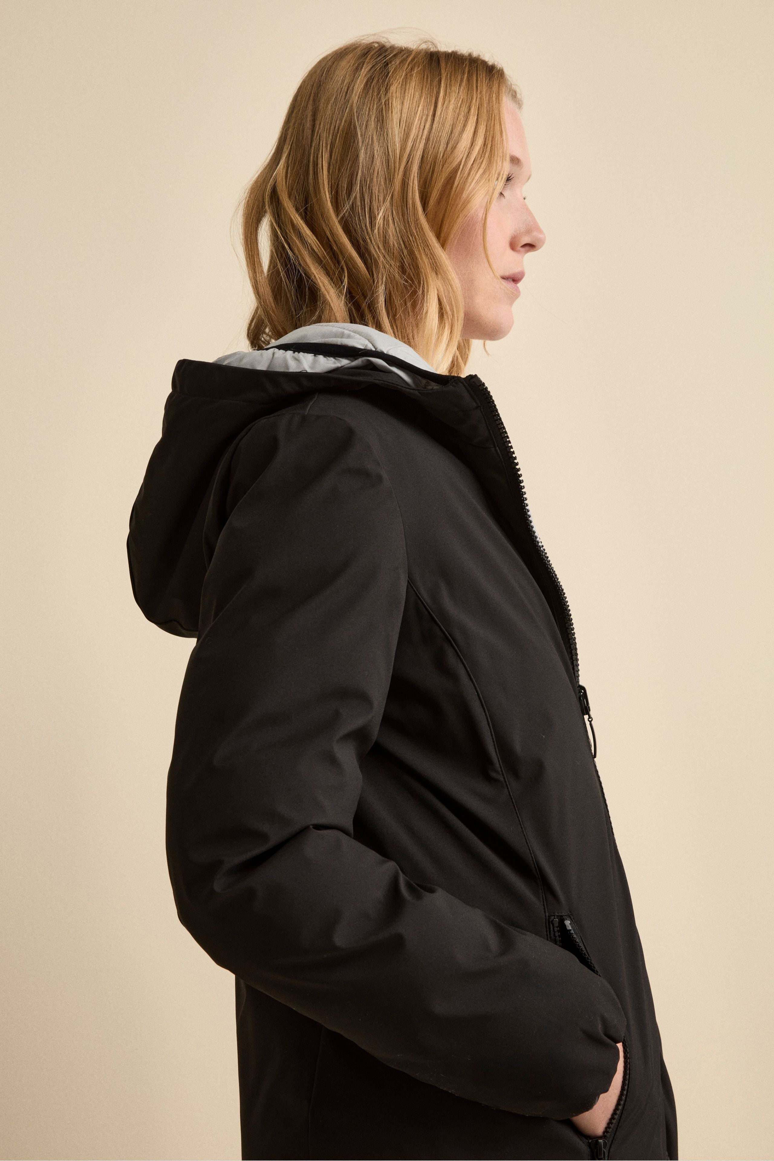 Reversible Padded Coat – Black