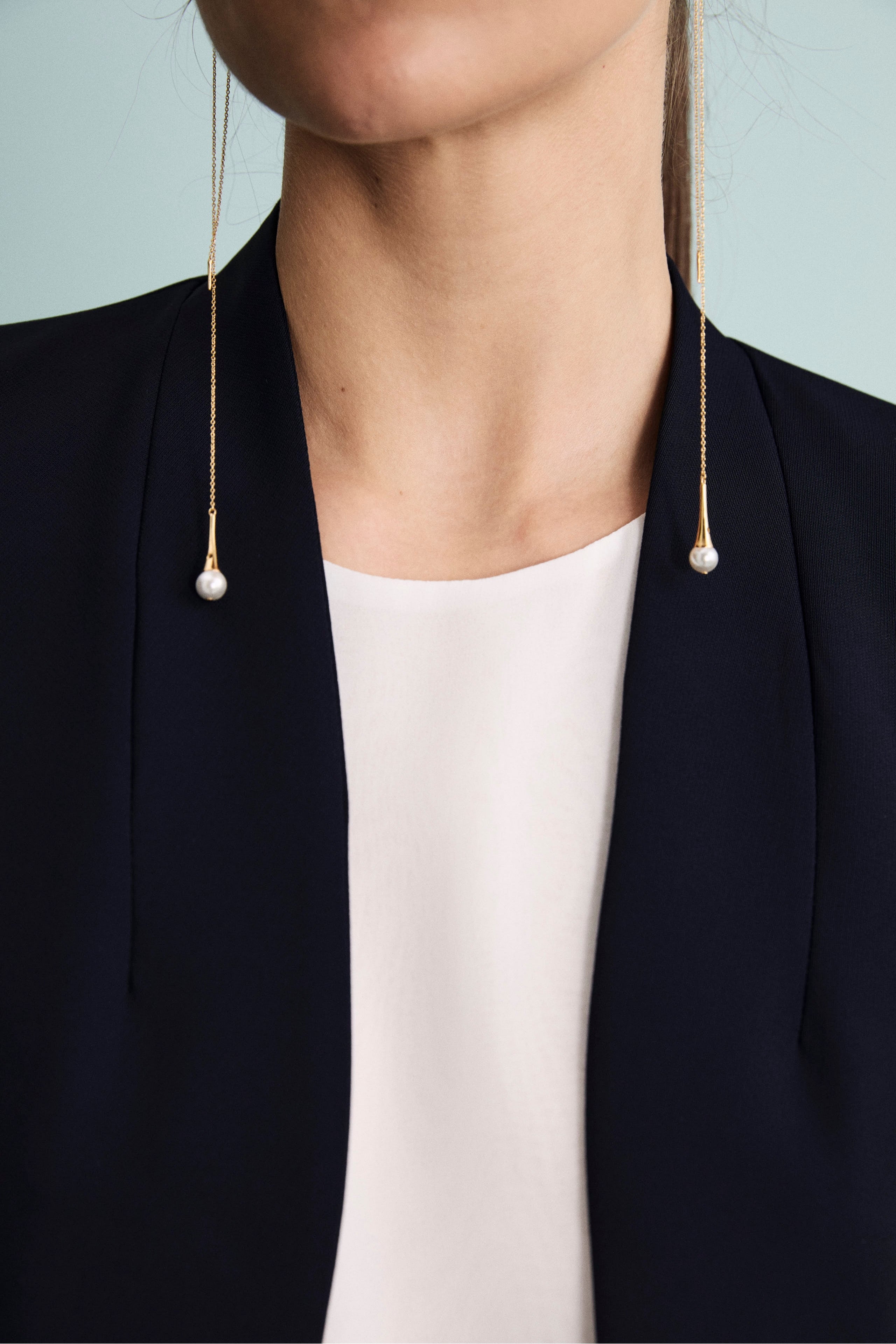 Bolero Elegante Foderato da Cerimonia - BLU