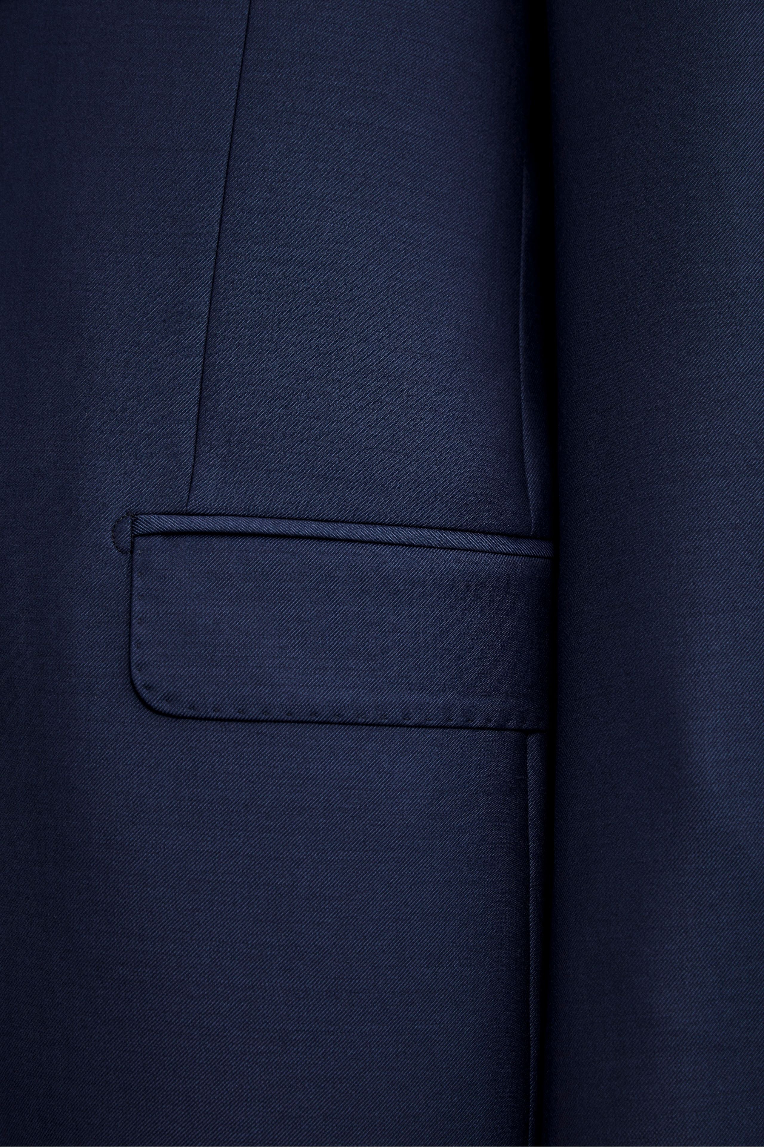 Giacca da Cerimonia in Lana Vergine Drop 4 - BLU