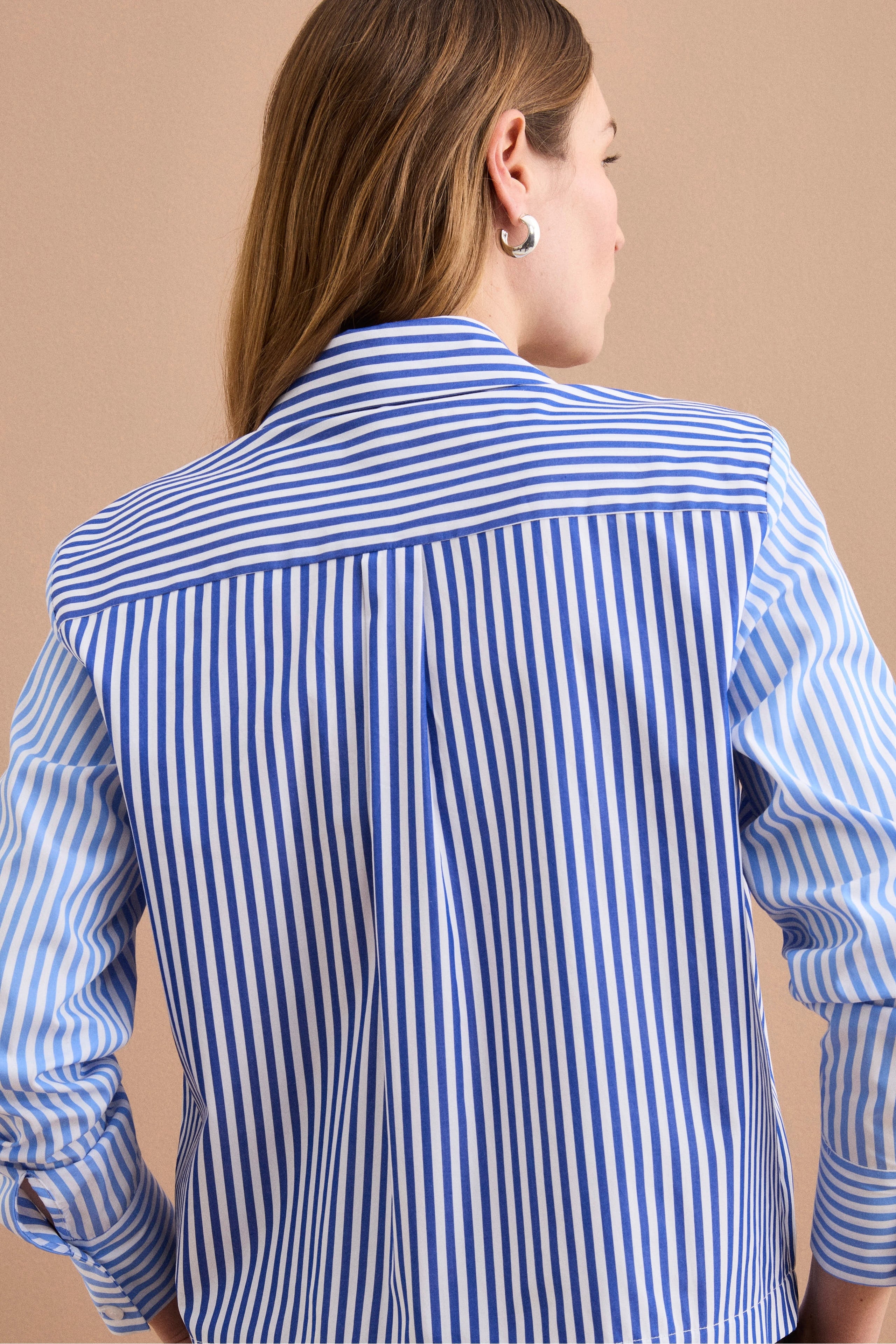 Camicia Boxy in Cotone con Taschino - FANT. AZZURRO