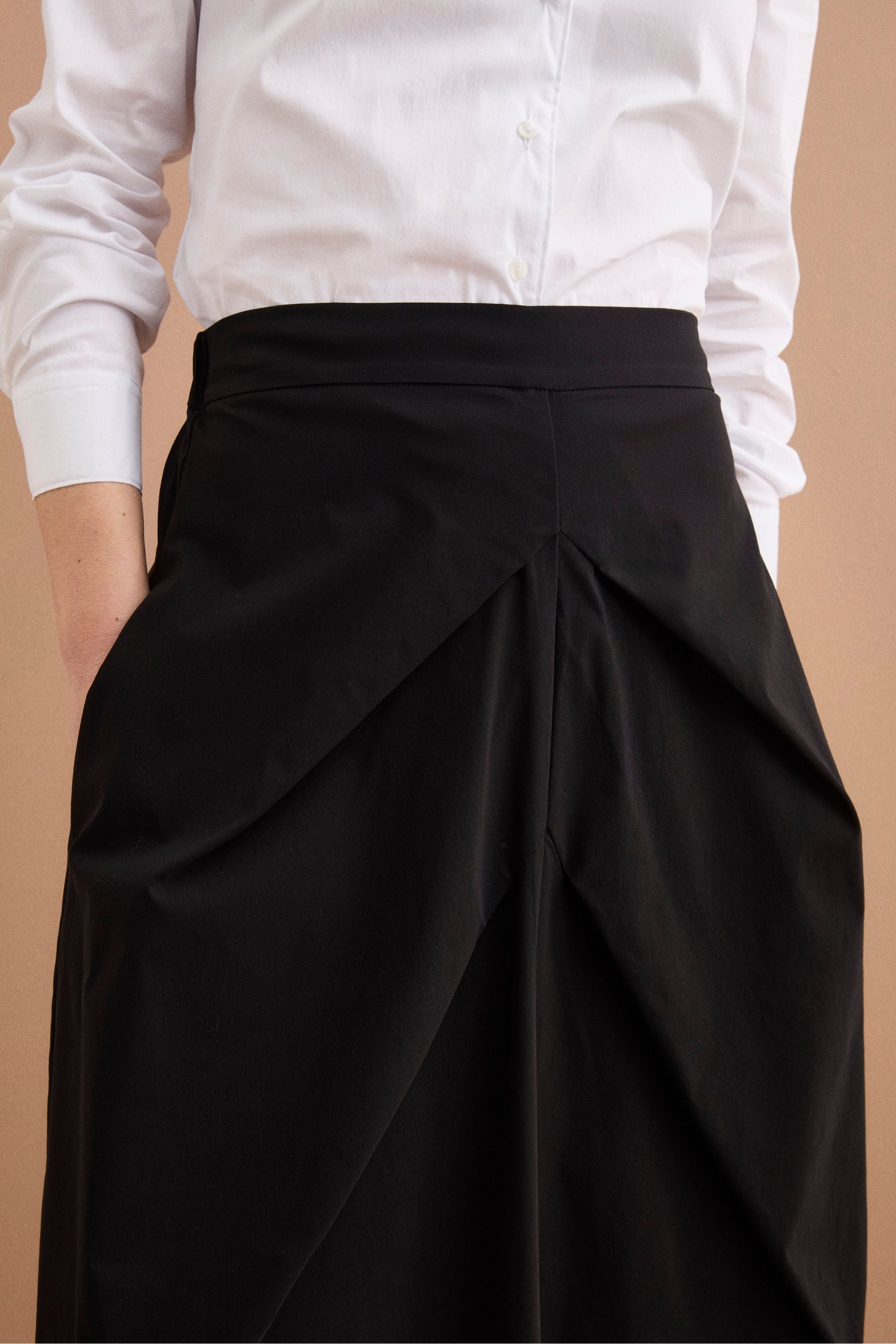 Gonna Lunga in Bengalina con Pinces - NERO