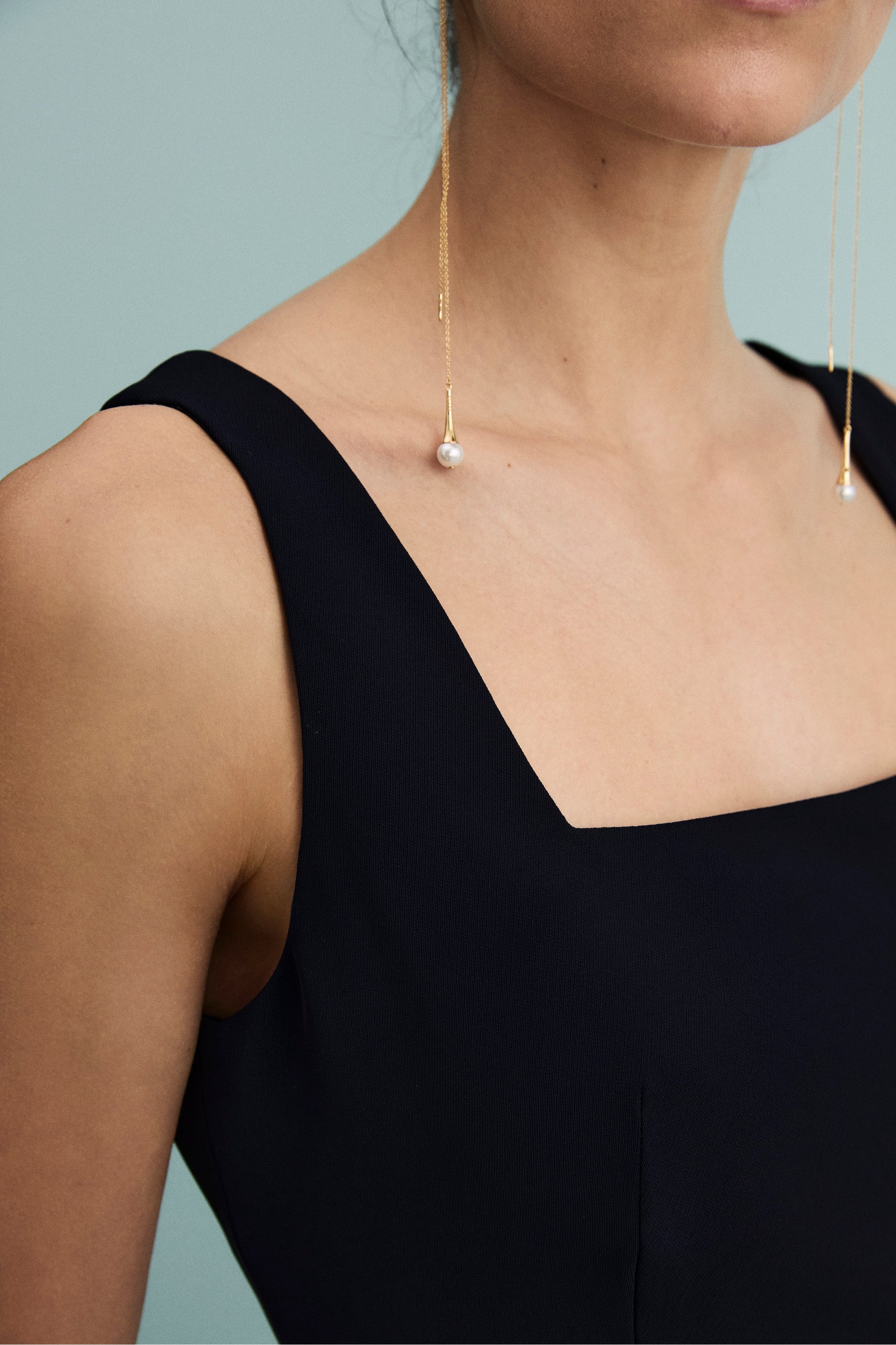 Abito Tubino Midi da Cerimonia - BLU