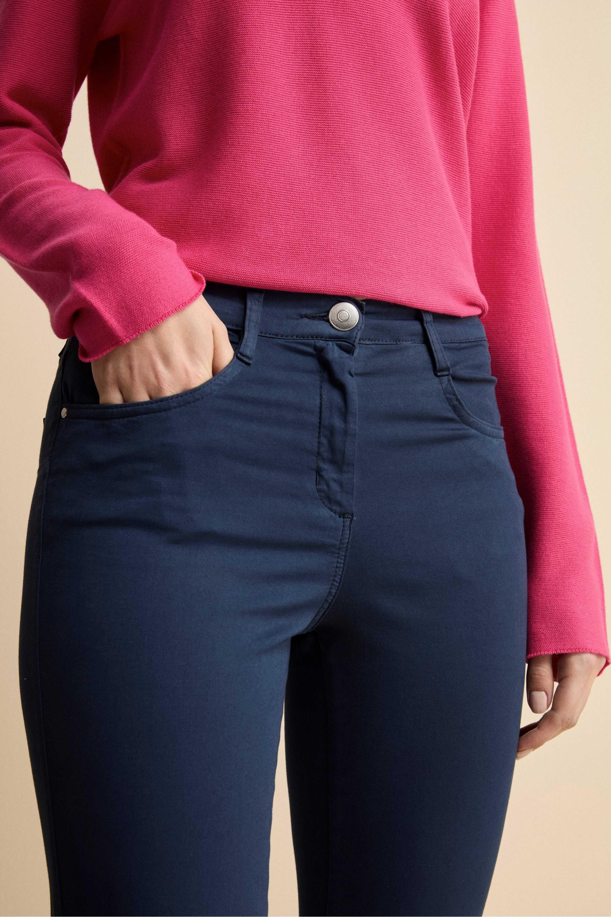 Pantaloni Slim Cinque Tasche - BLU