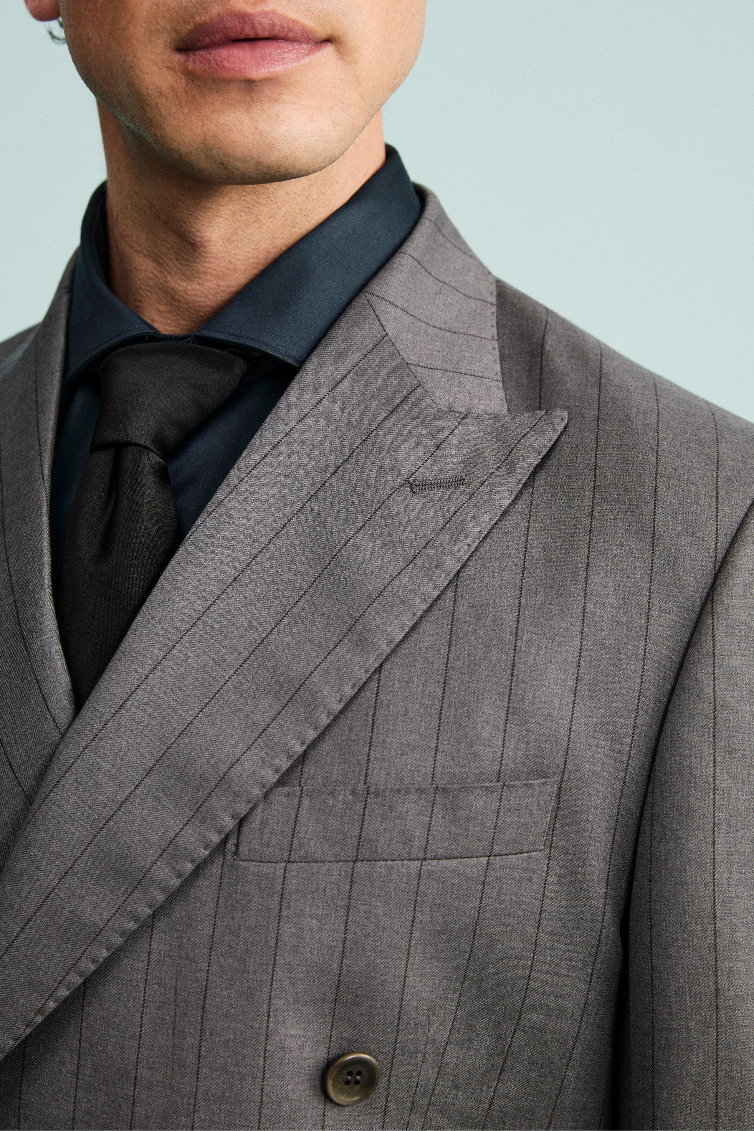 Abito grigio doppiopetto - GRIGIO GESSATO