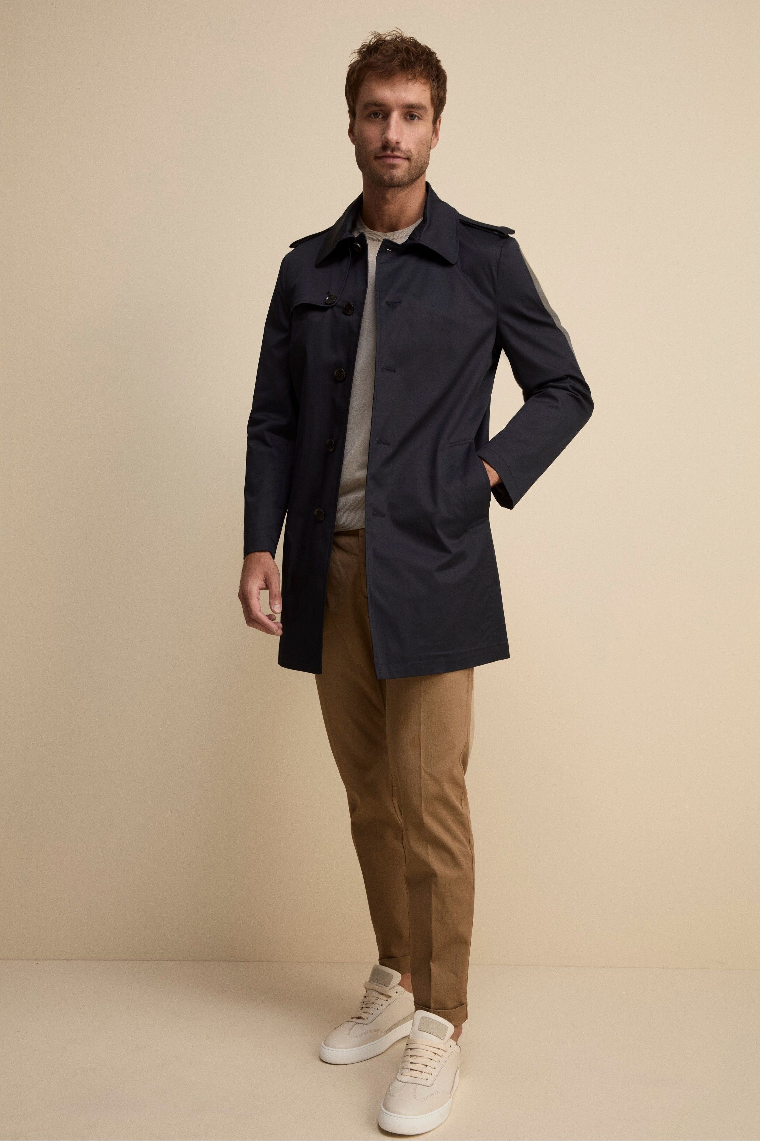 Pantalone Carrot in Cotone Piquet - NOCE