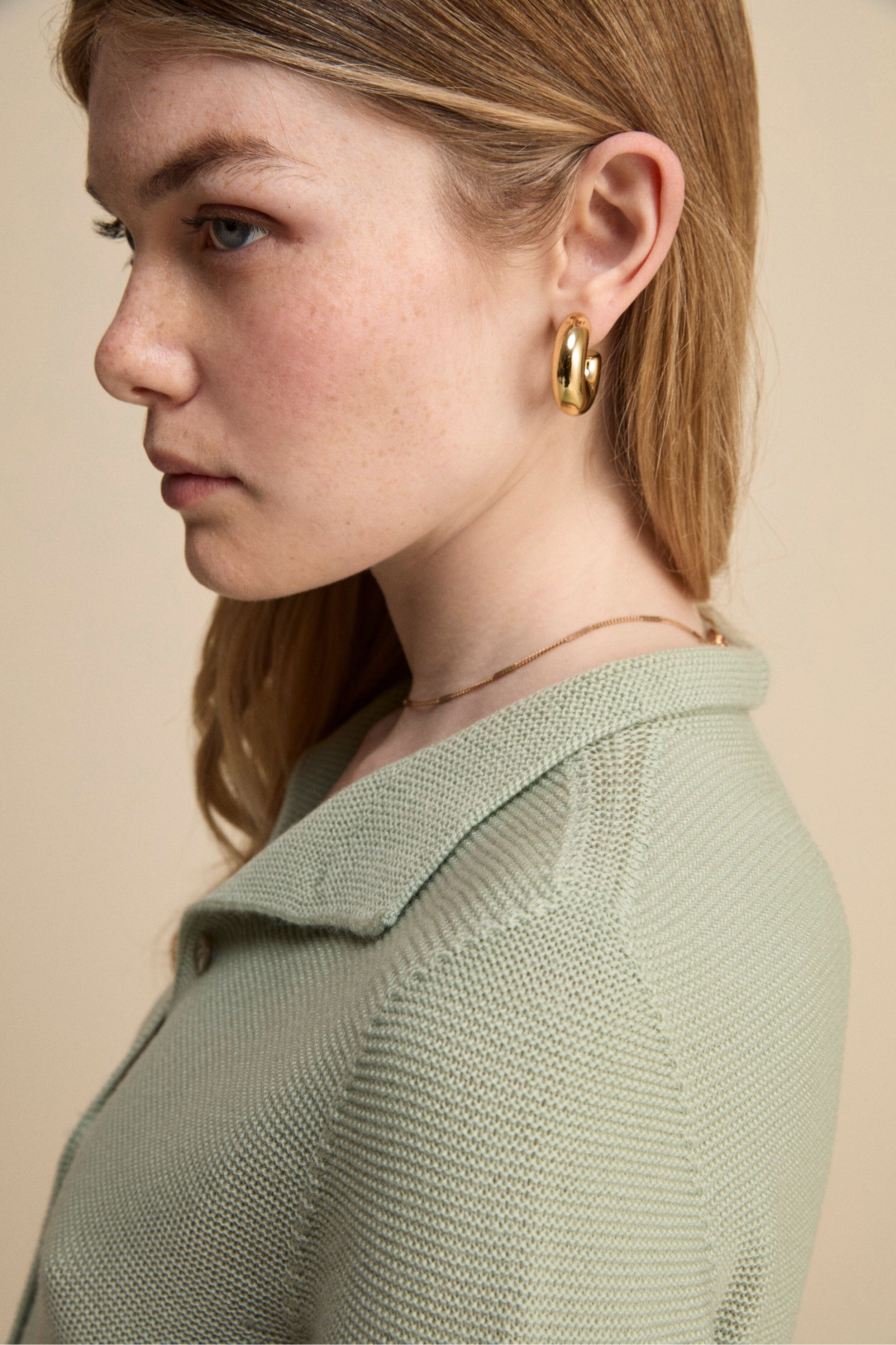 Cardigan corto in lana - SALVIA