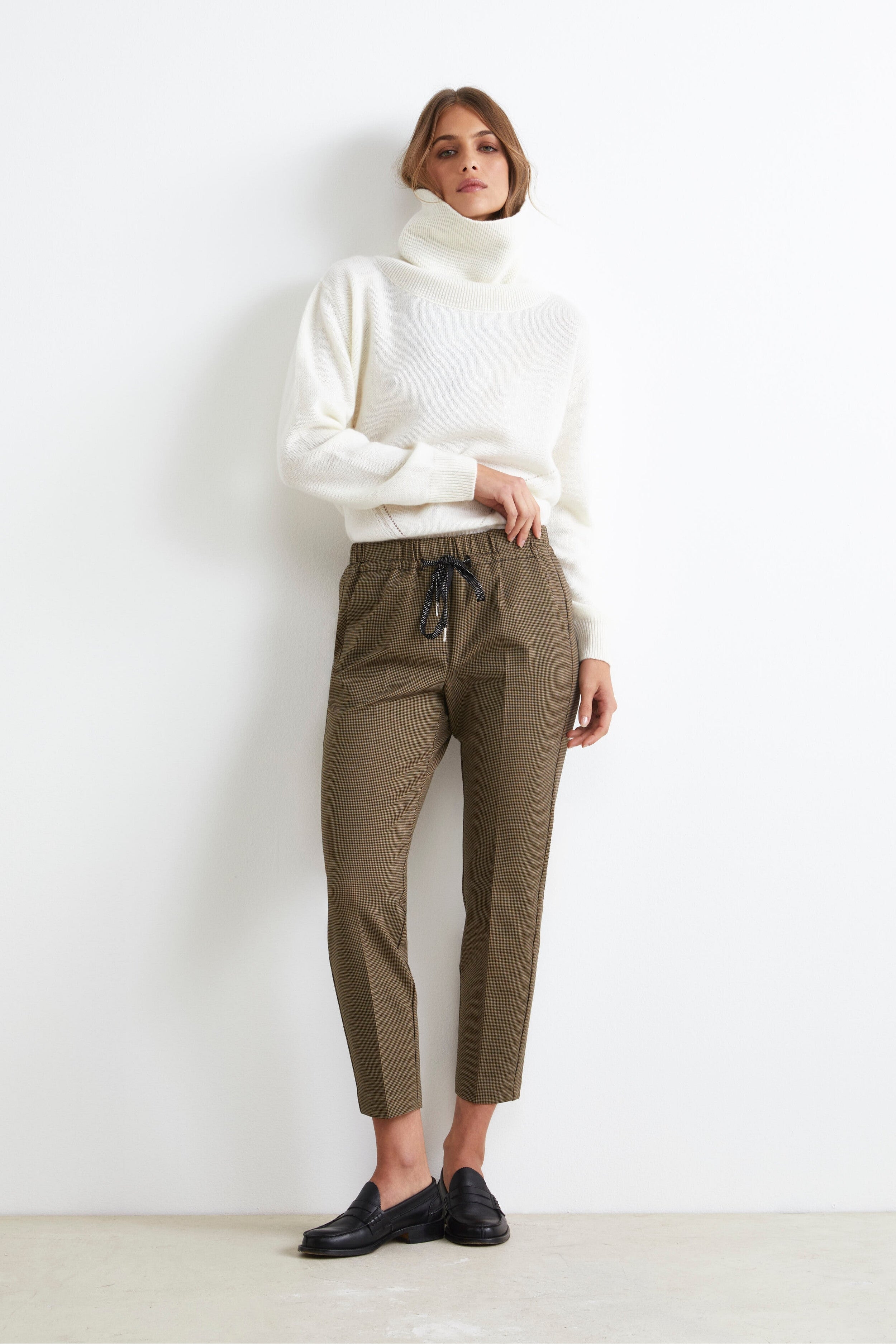 Pantalone Sigaretta Con Coulisse - P/P CAMMELLO