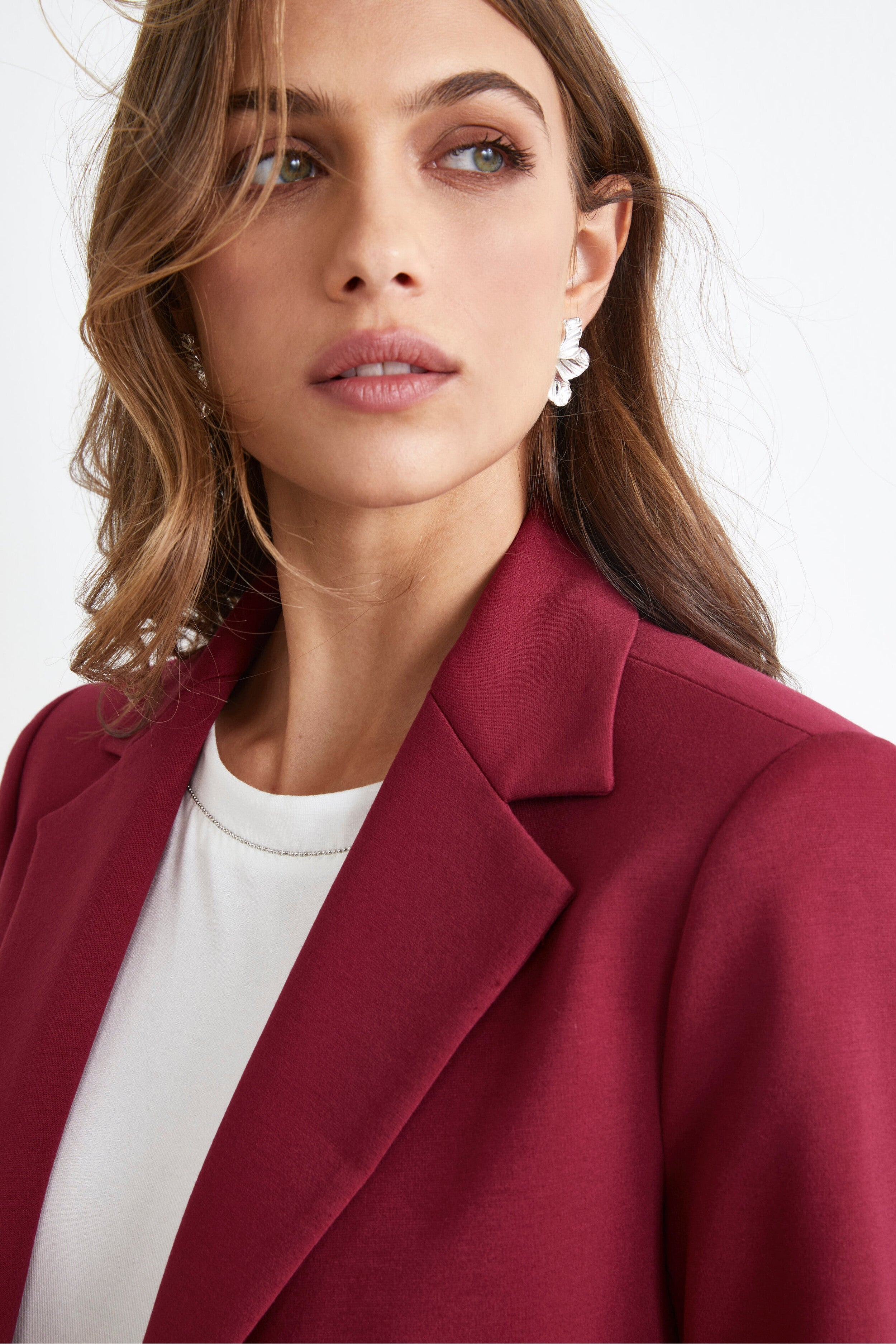Blazer Elegante Monopetto - ROSSO