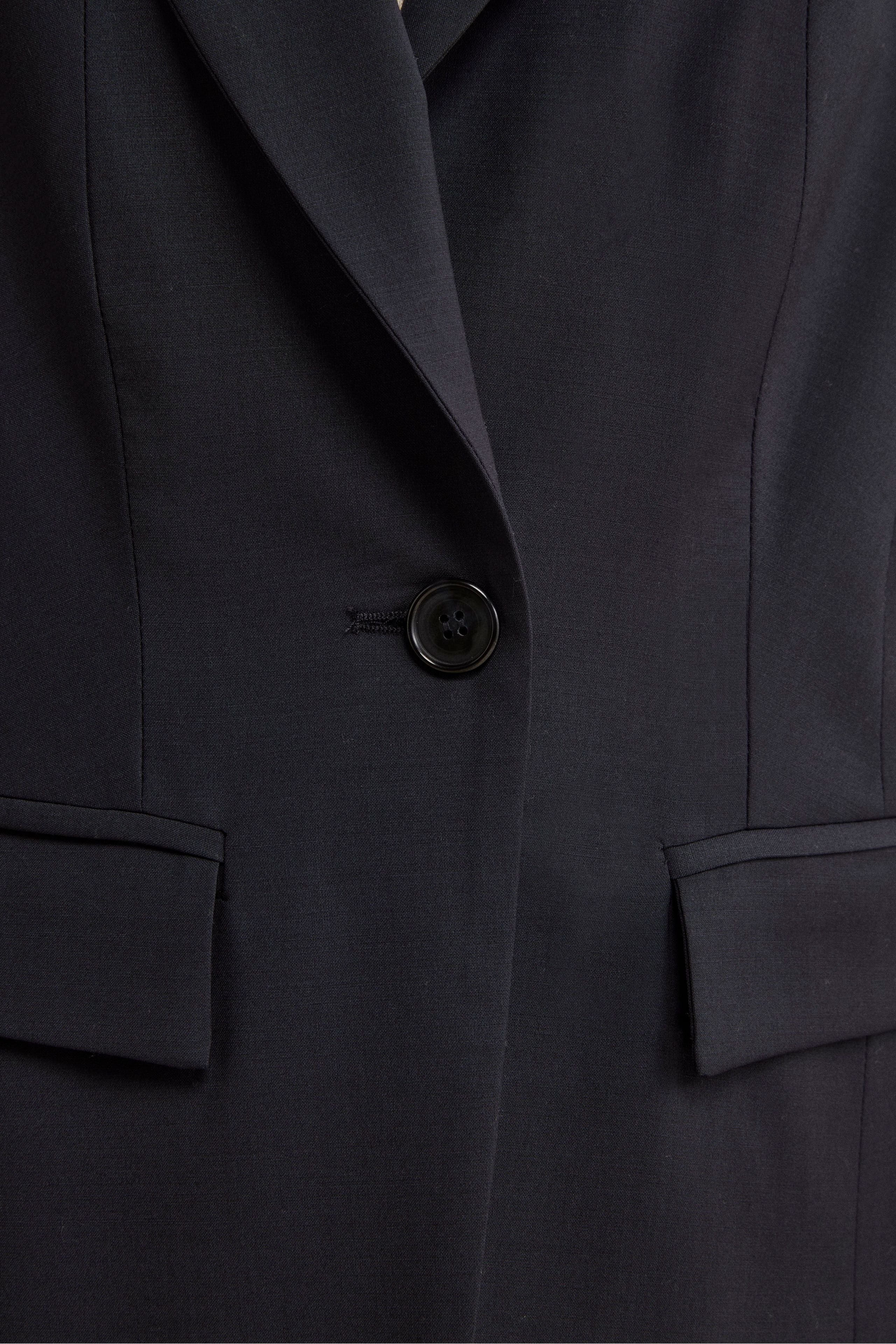 Single-Breasted Lined Suit in Virgin Wool - BLUE