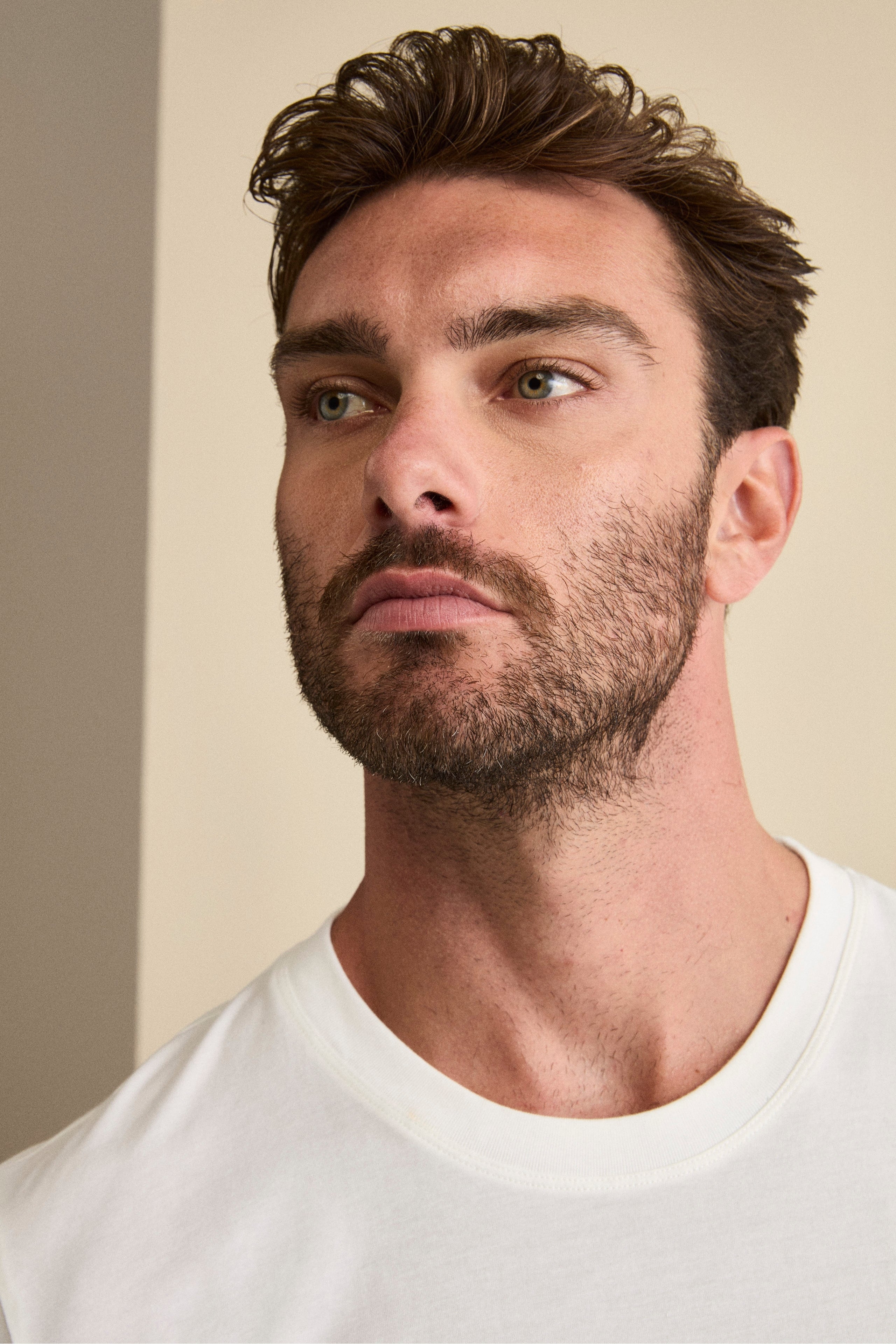 Cotton-Bamboo Blend T-Shirt - WHITE