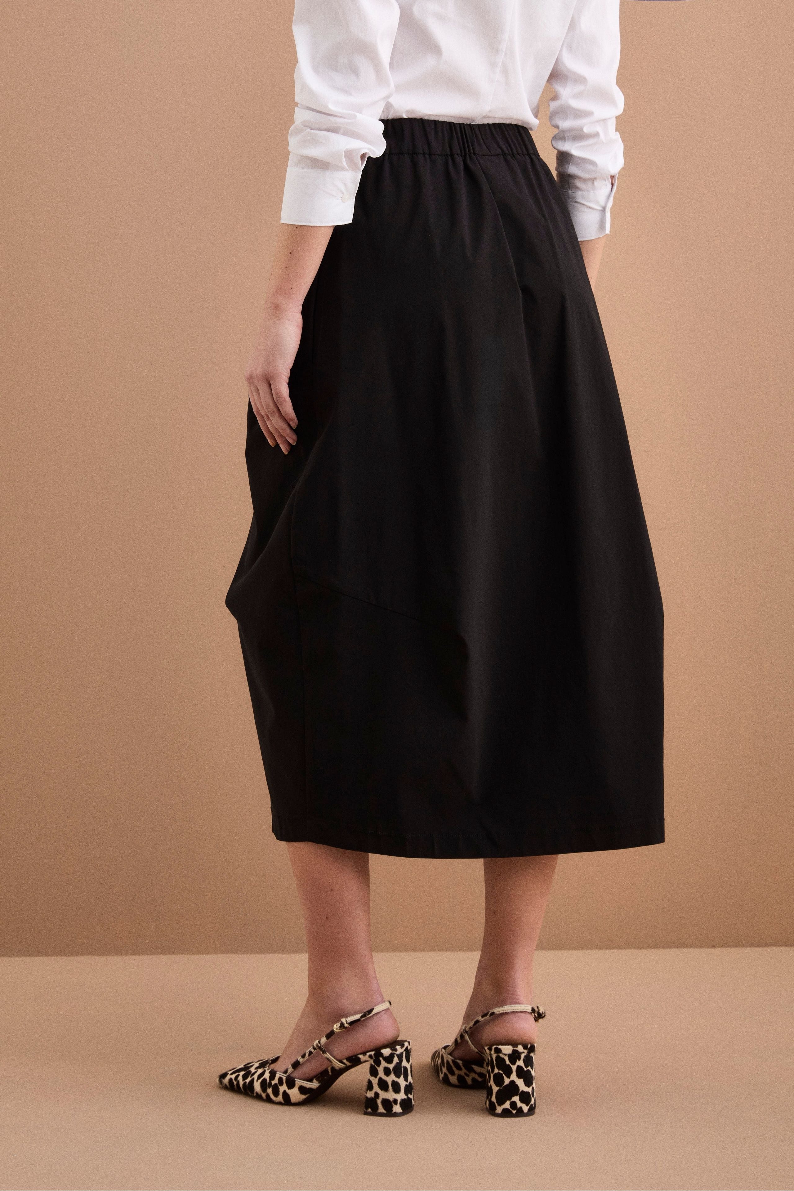 Gonna Lunga in Bengalina con Pinces - NERO