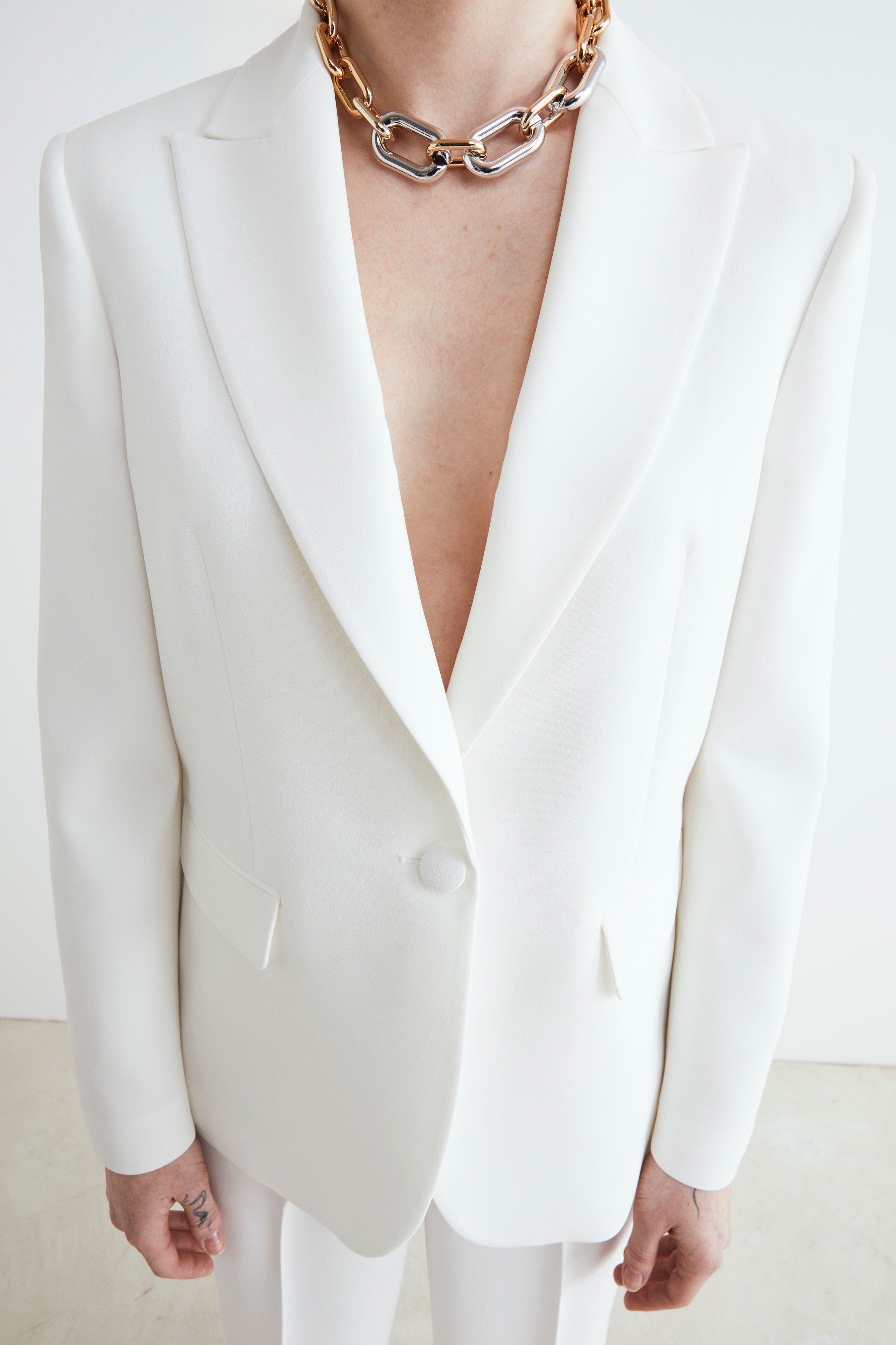 Blazer bianco elegante - PANNA