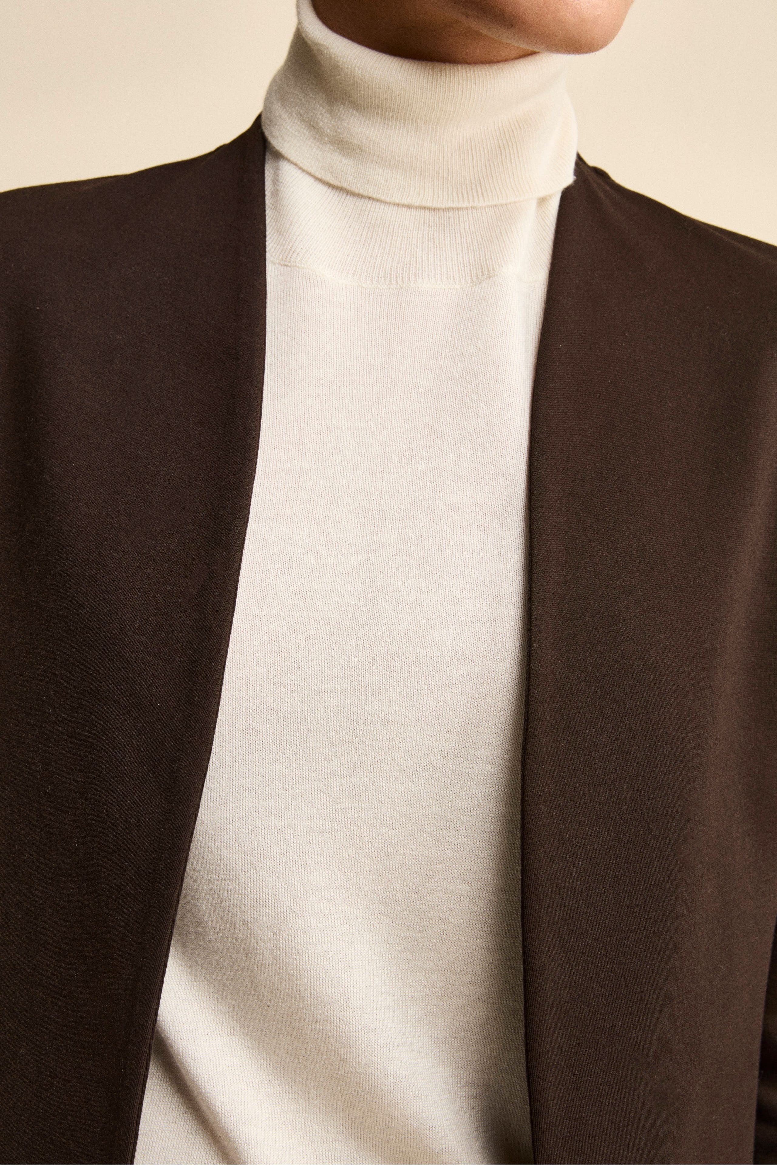 Lässiger Damen-Blazer - Dunkelbraun