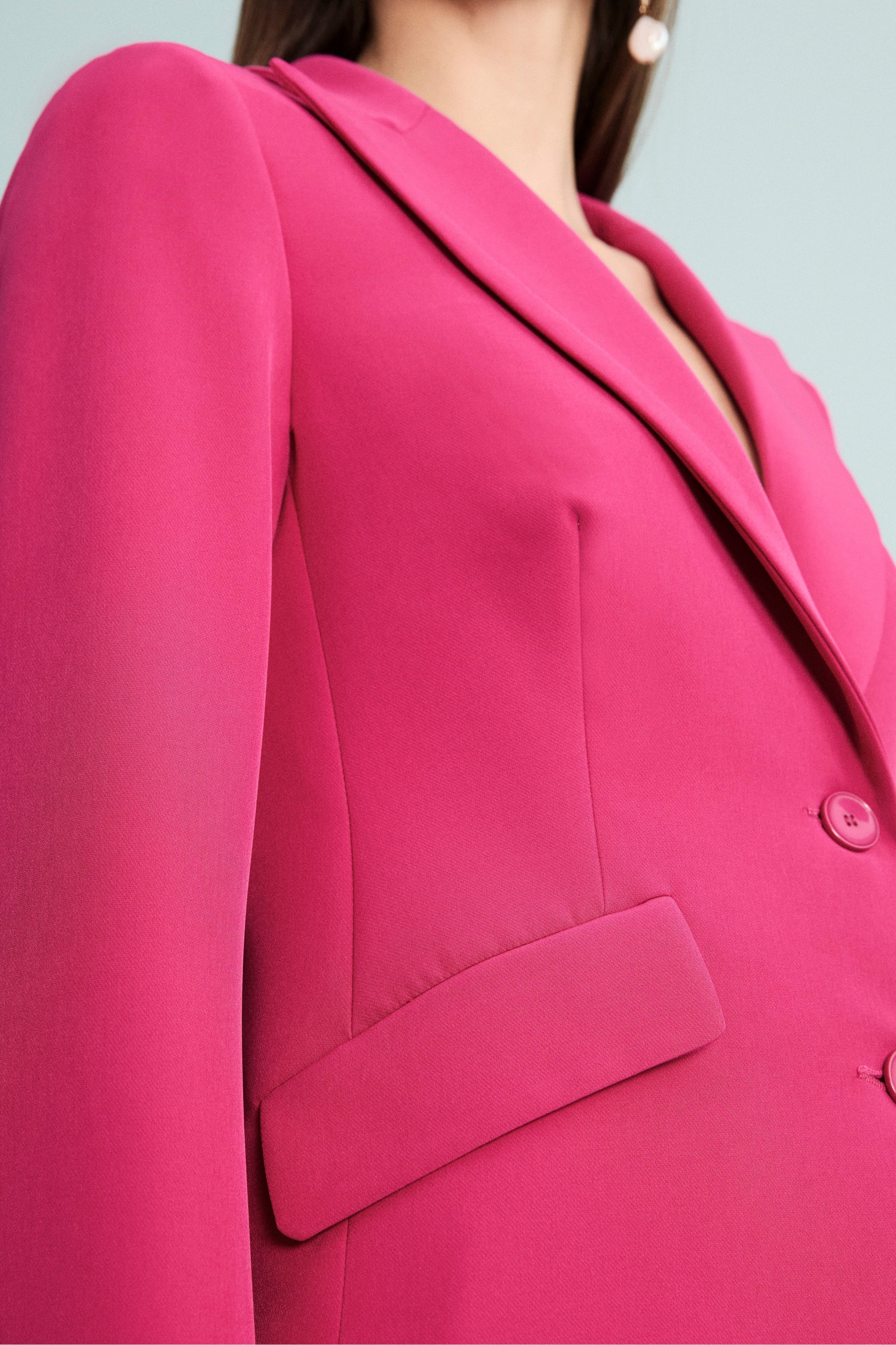 Blazer Elegante con Revers a Lancia - CICLAMINO