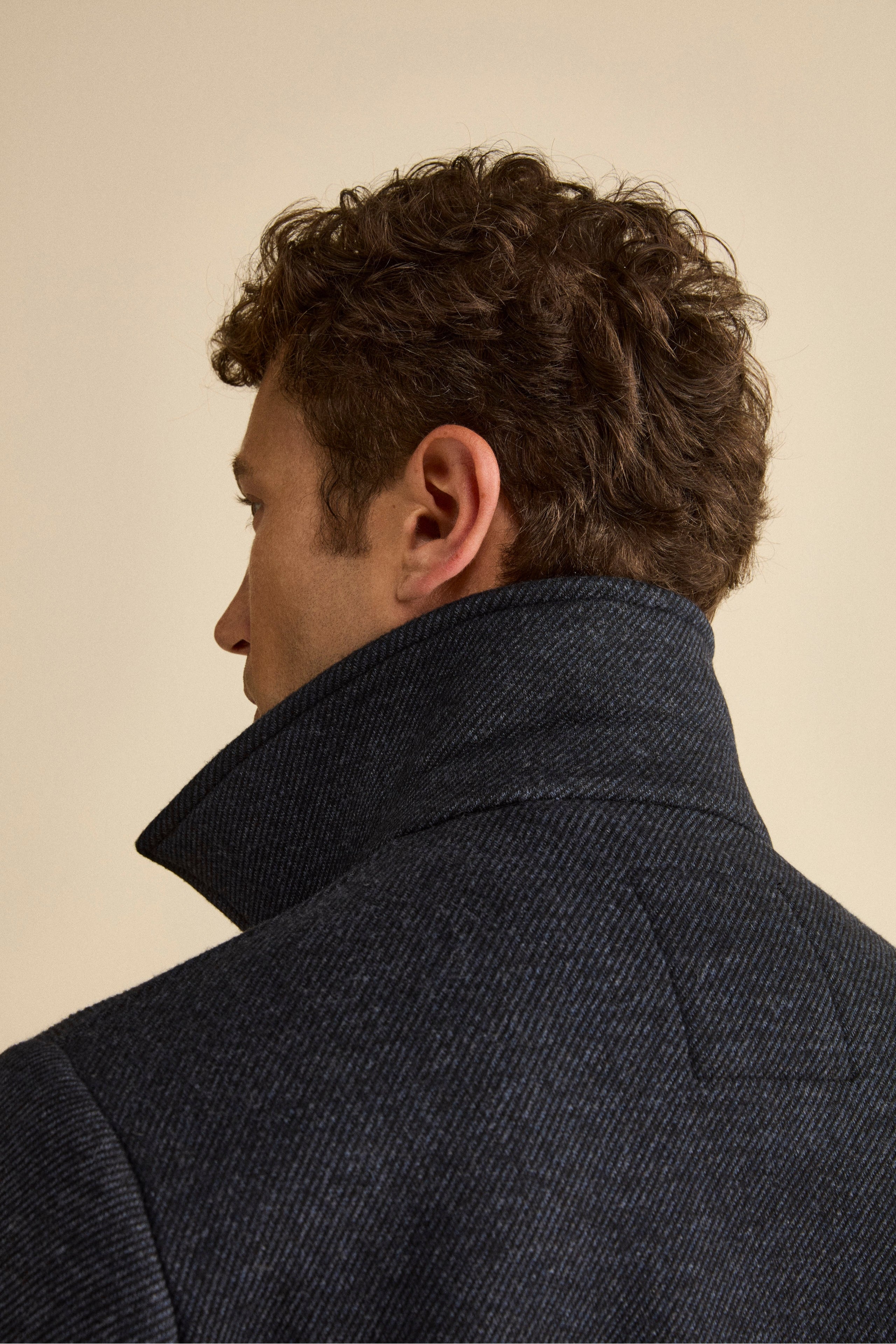 Worker Jacket in Prince of Wales Check - BLUE/BLACK PATTERN