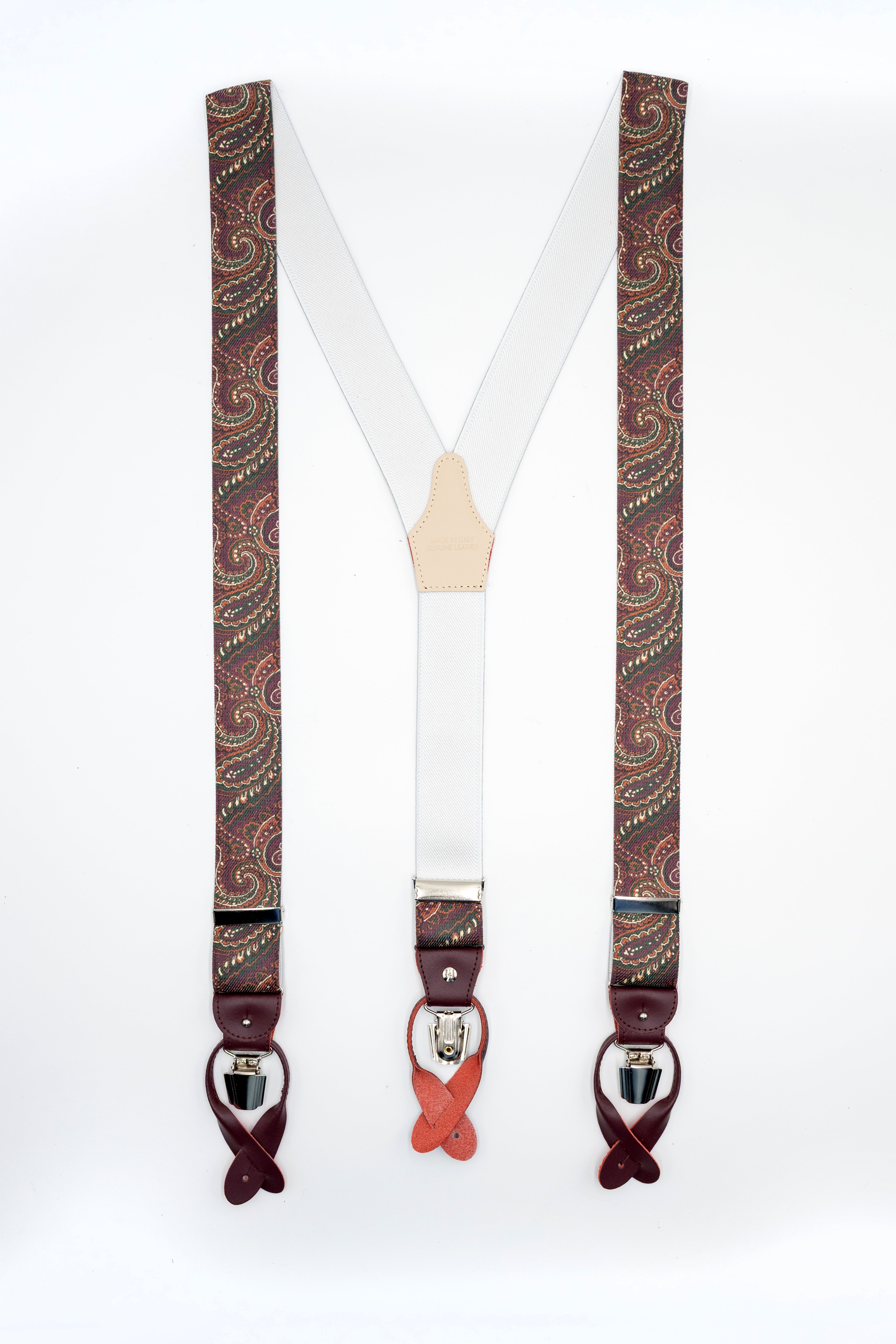 Bretelle con Clip e Asole in Pelle - FANTASIA