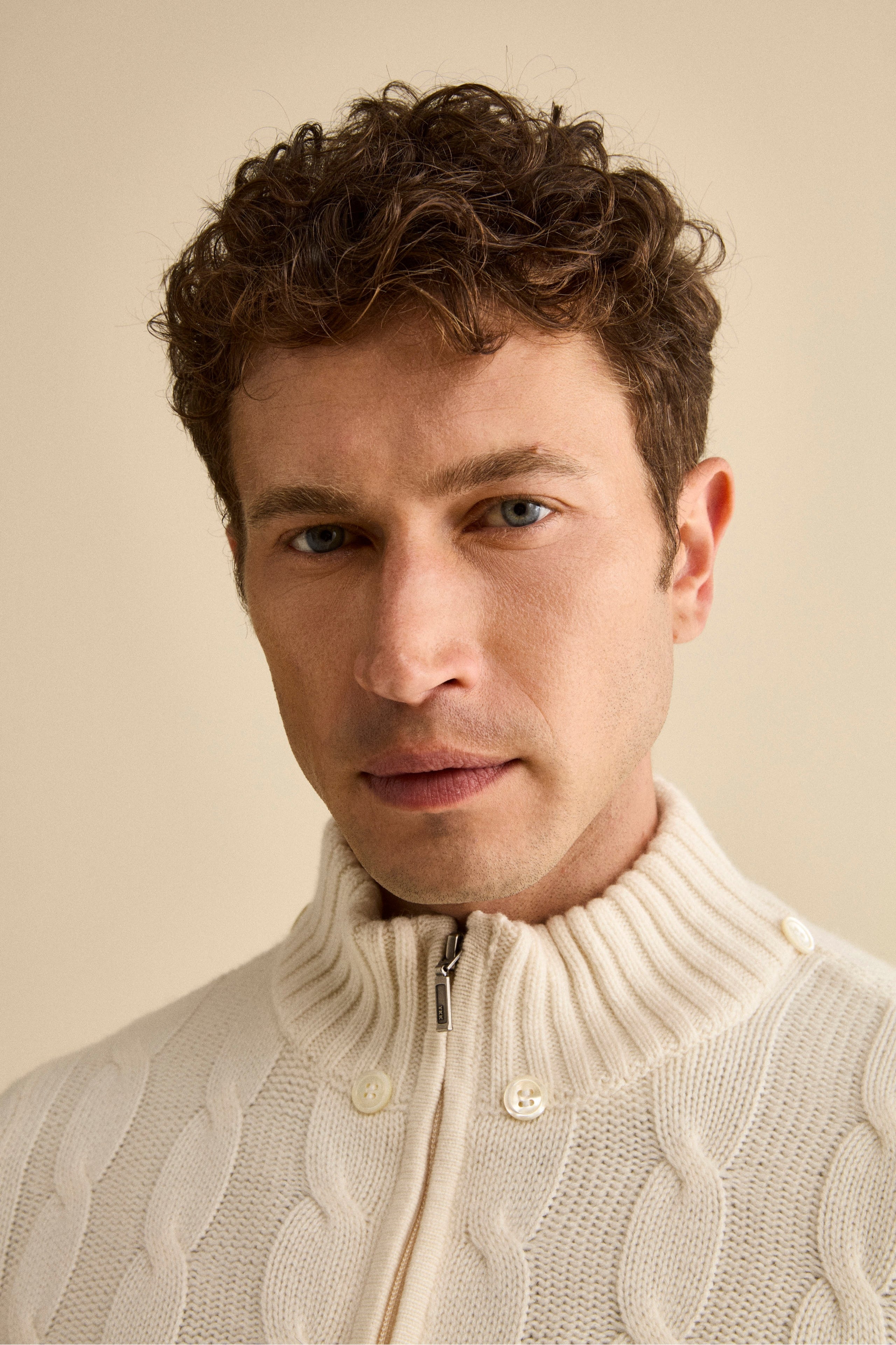 Cashmere Bomber with Hood and Fur - WHITE