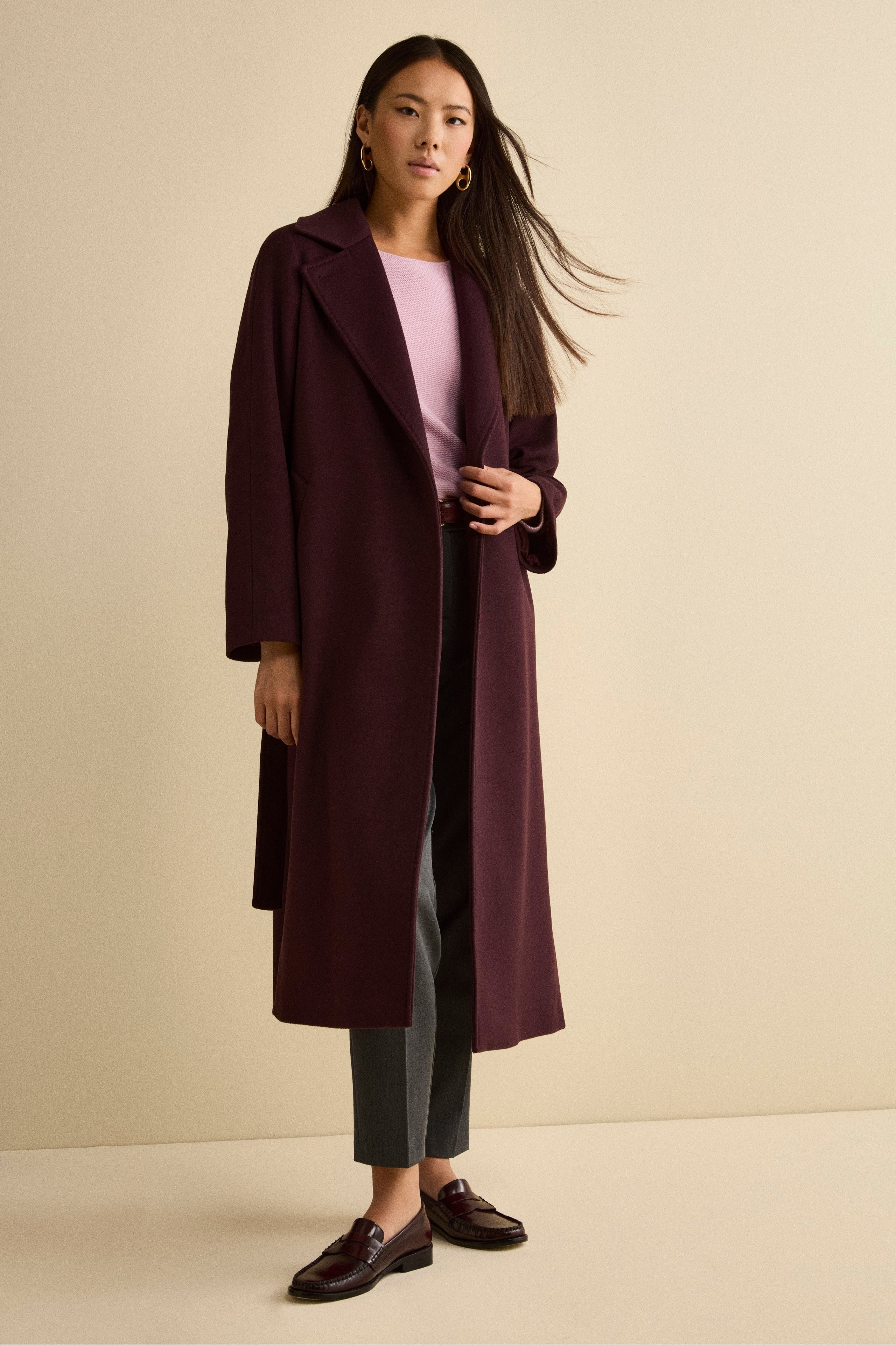 Regular Fit Cigarette Pants - GREY