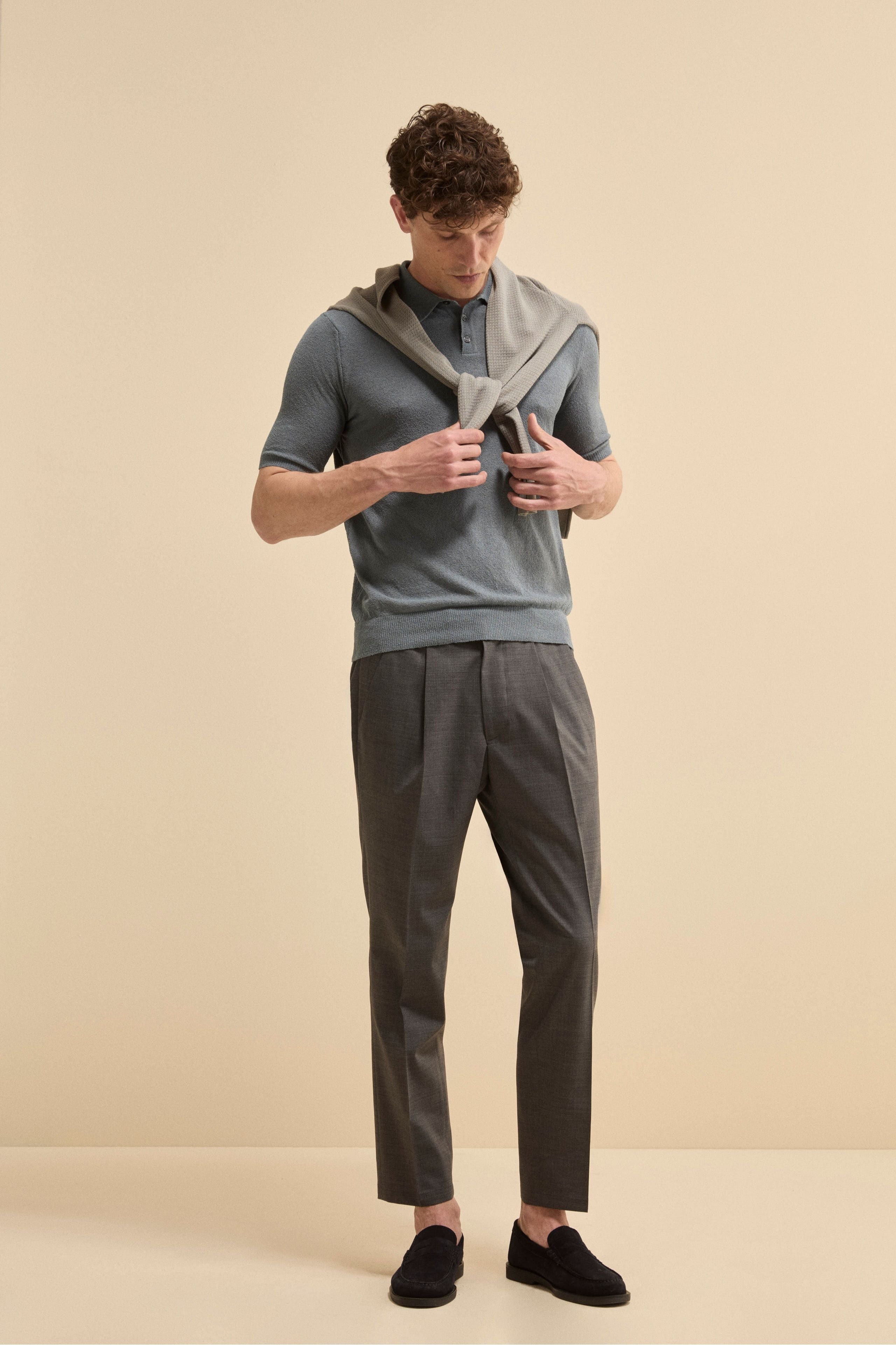 Polo bouclè in spugna - JEANS