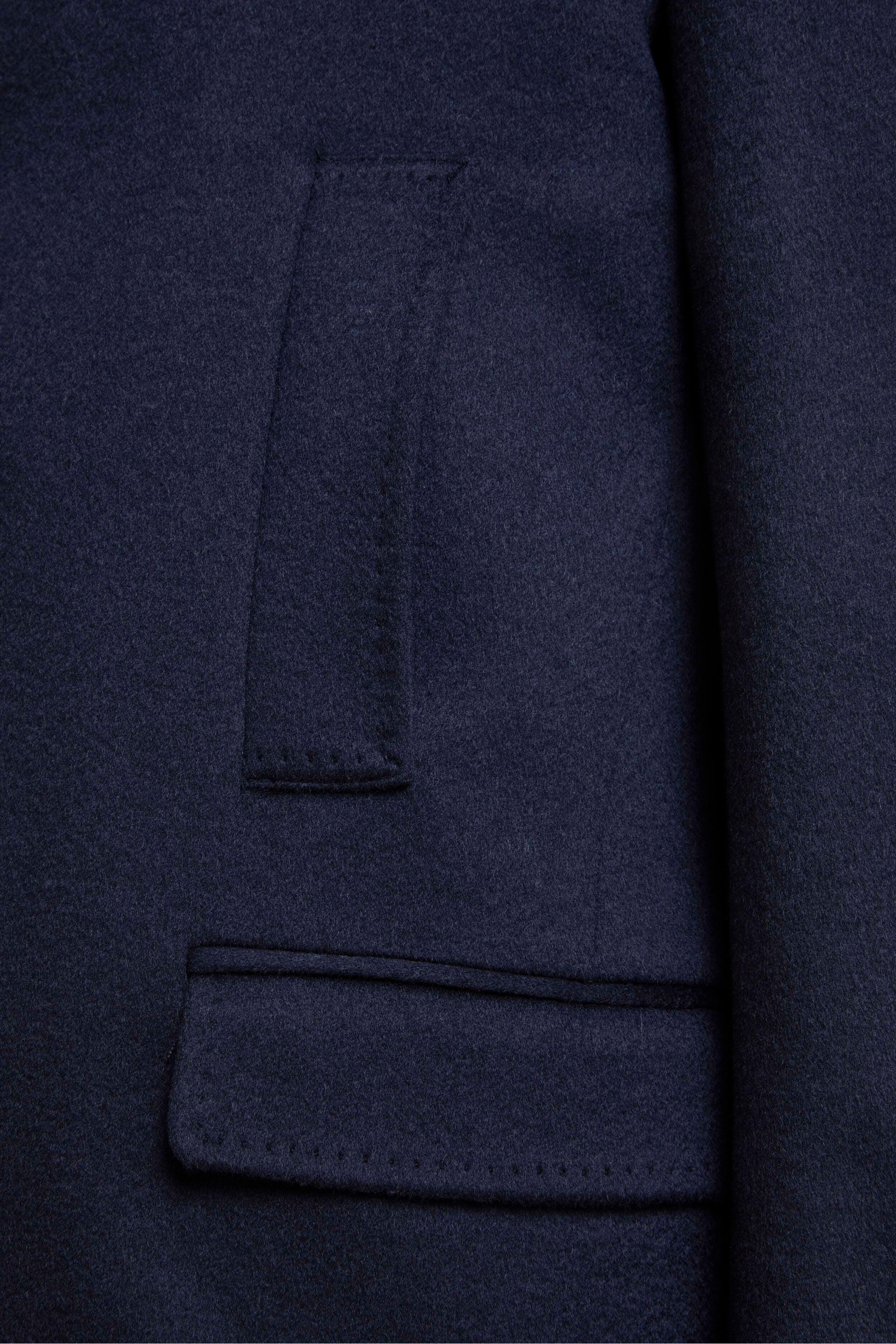 Cappotto Corto in Lana e Cashmere - BLU