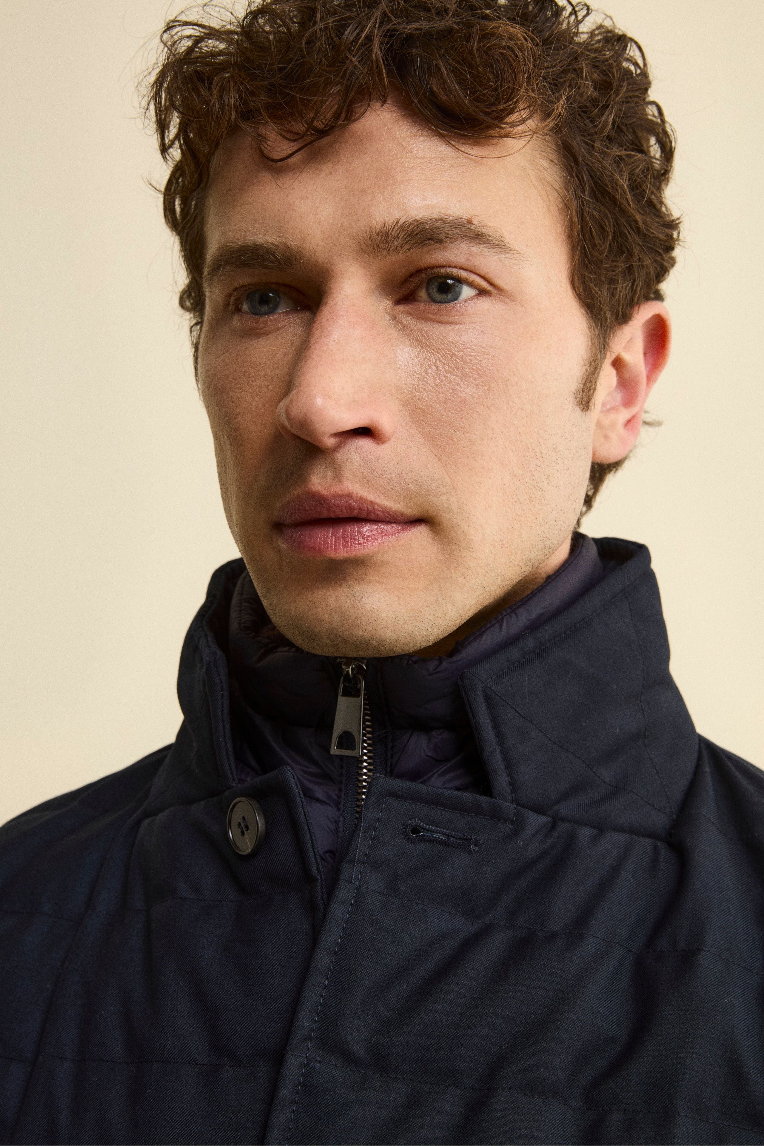 Padded Jacket with Vest - BLUE